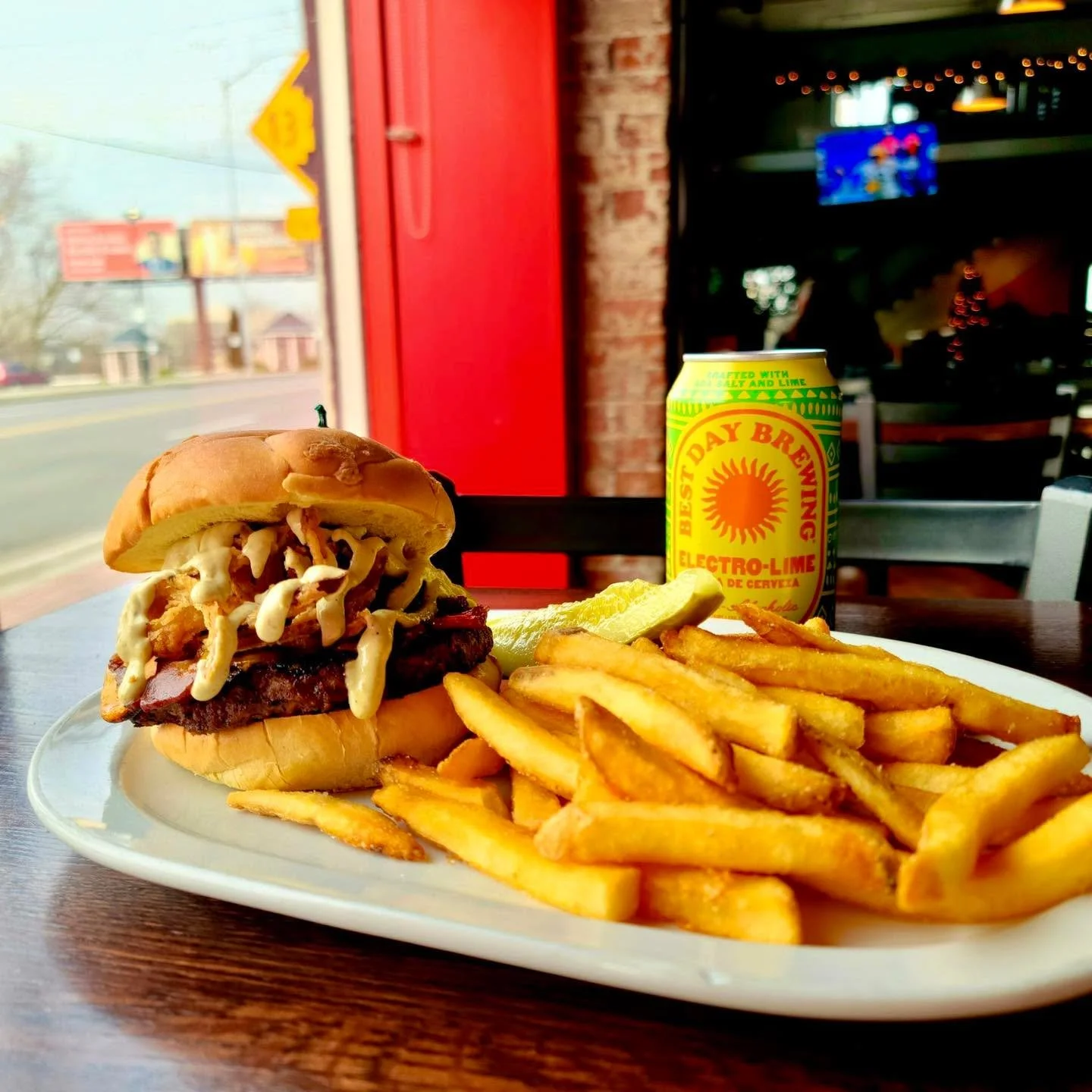 New year, same amazing deal. 🍔 Burger Wednesday at PK&amp;T &mdash; half off all burgers, all day. Including the Jalape&ntilde;o Business, pictured here. 🌶️