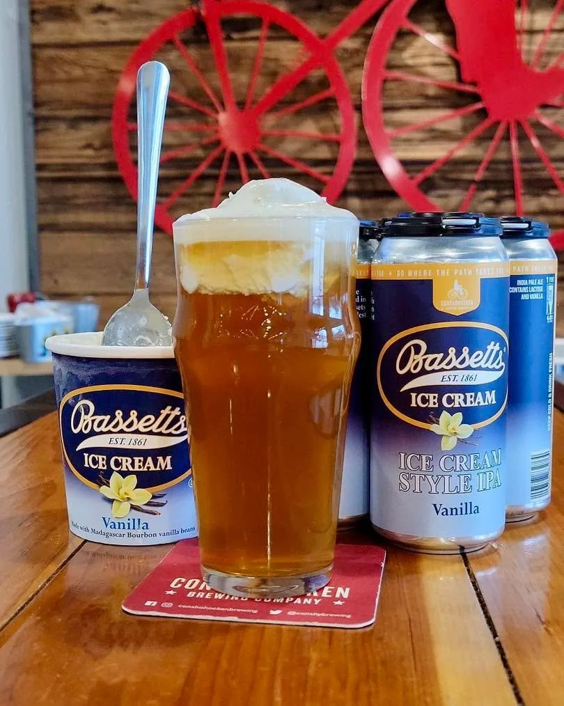 Bassetts Vanilla Ice Cream Style IPA is back at KOP! 🍦🍺

Brewed with lactose and conditioned on vanilla beans, this 6% collab is as smooth as it sounds. Stop in and grab one before the snow starts falling later!