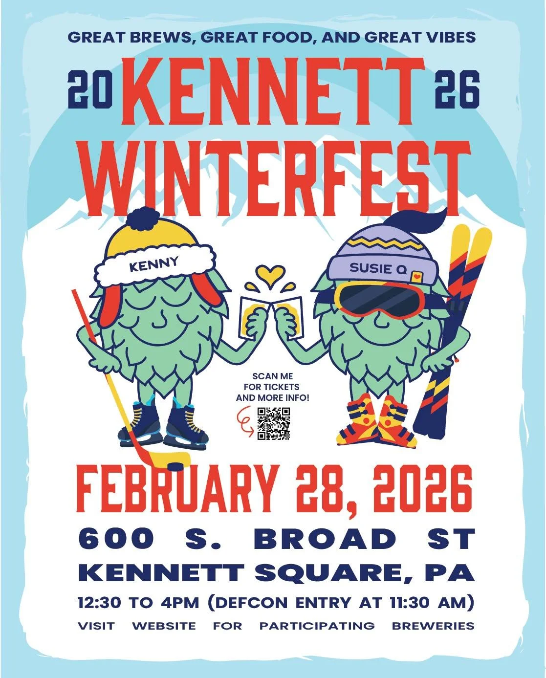 Come see us at @kennett.brewfest Winterfest on February 28 &mdash; we&rsquo;ll be there pouring a few Conshy favorites. 

Use code conshohocken.brewing for $5 off and make sure you stop by the Conshy booth to see what we&rsquo;ve got on tap.

Grab yo