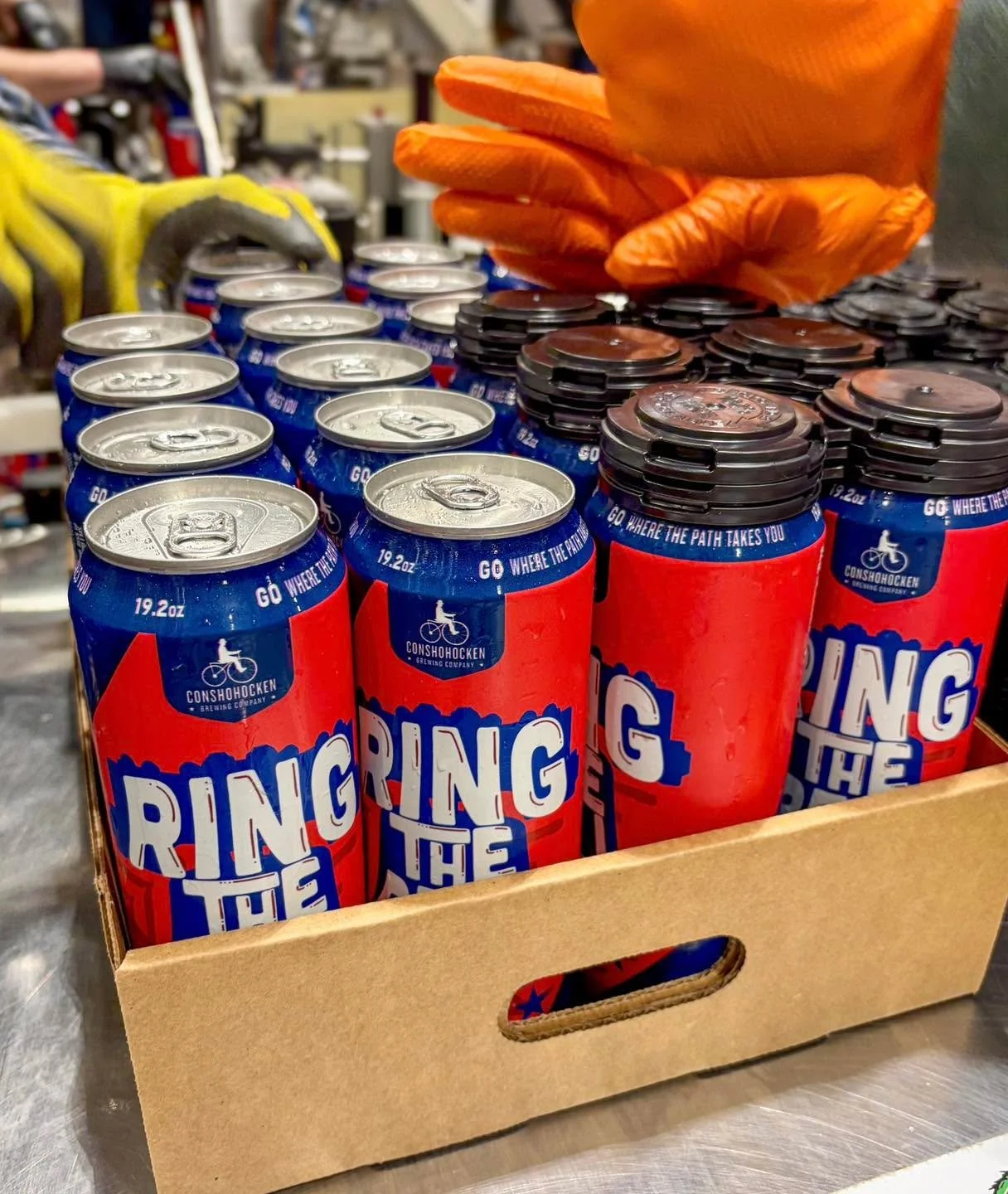 Getting the Ring the Bell cans ready for CBP! ⚾️🔔

𝗡𝗲𝘄 𝘁𝗵𝗶𝘀 𝘆𝗲𝗮𝗿: 19.2oz cans available at @citizensbankpark all season long.

20 days until Opening Day.

#ringthebell #conshybrewing #gowherethepathtakesyou