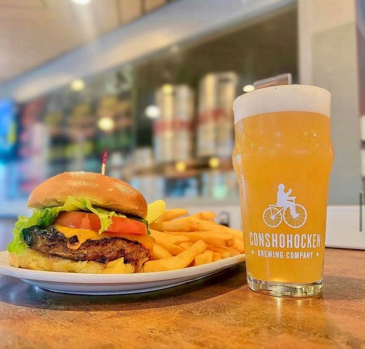 🔥Burger Wednesday is here🔥 And that means all of our delicious burgers are half off!

Come in during happy hour from 4-6PM and wash it down with a $1 off pint of Life Coach Hazy IPA.

Don&rsquo;t miss out &ndash; your stomach (and your wallet) will