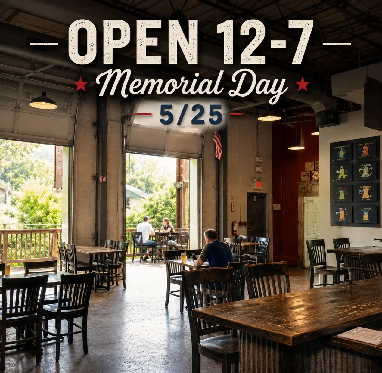 Heads up, Conshy! We&rsquo;re opening early on Memorial Day &mdash; come hang with us from 12&ndash;7PM 🍻

It&rsquo;s BYOFood so bring your favorite eats.