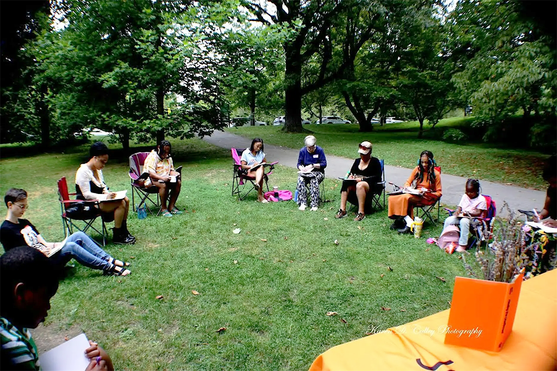 Journaling N the Park Writing Circle