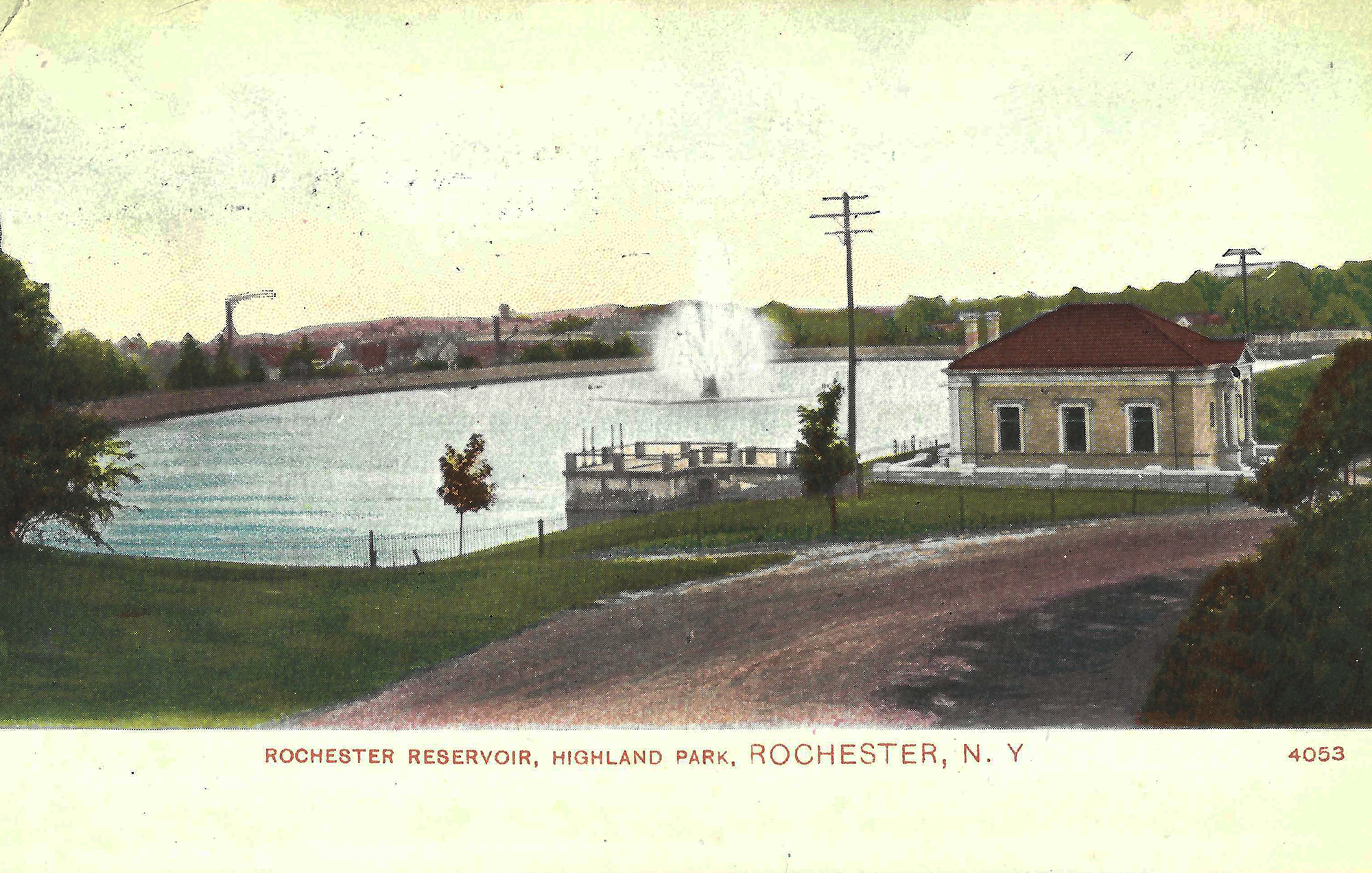 Highland Reservoir &amp; Gate House 2 • c. 1908