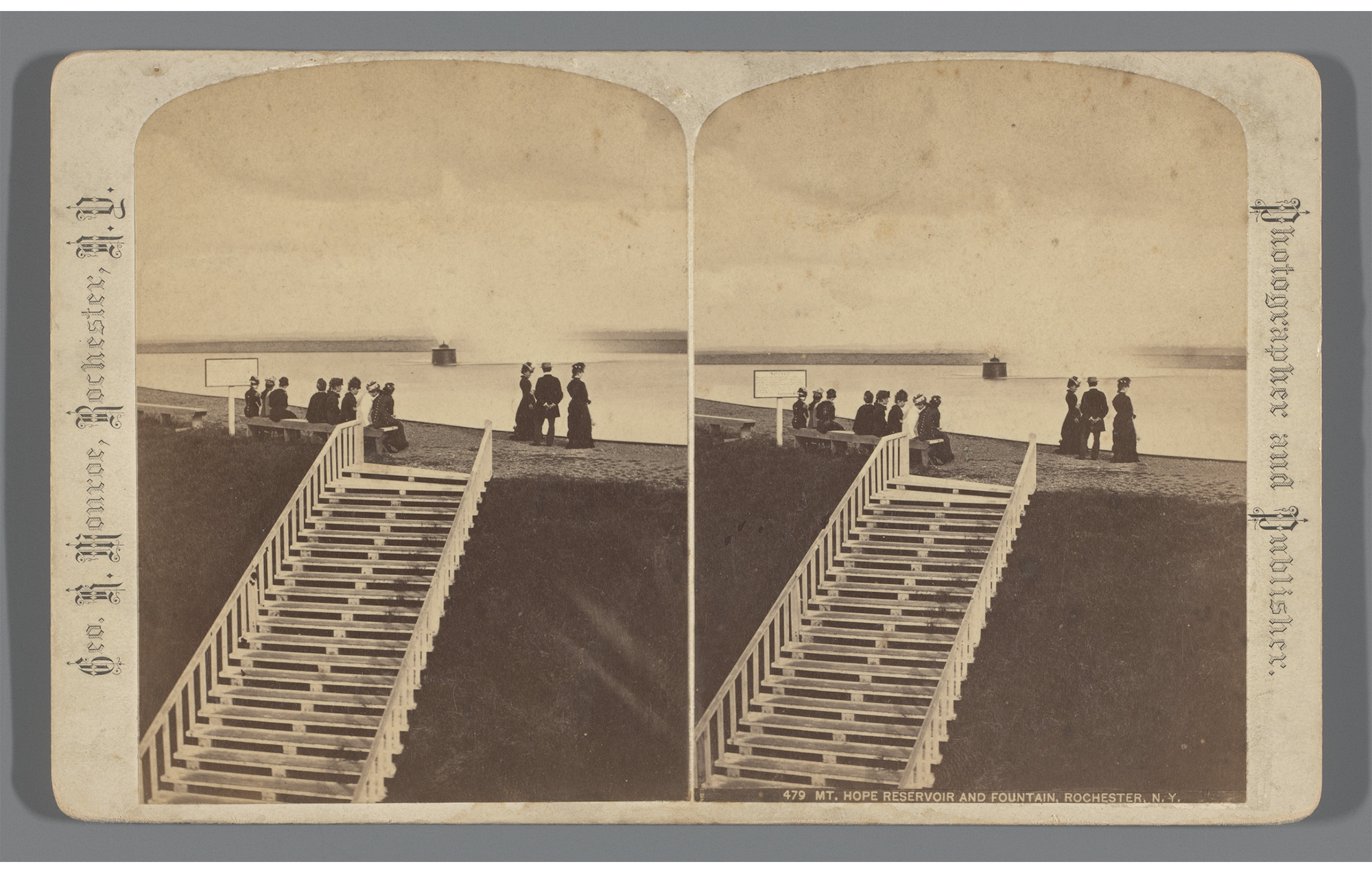 Highland Reservoir Stereophoto • c. 1880