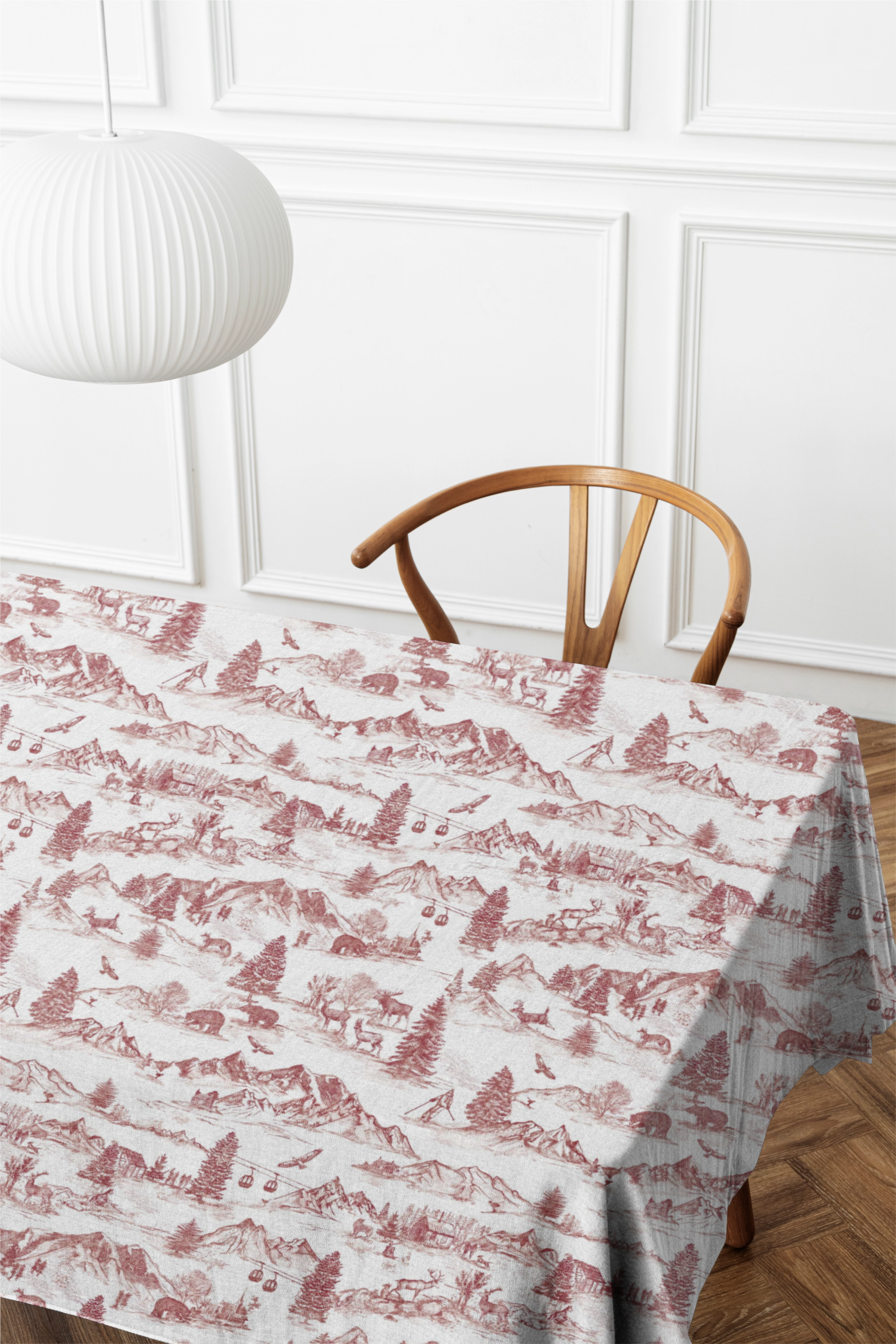 Create a Winter Wonderland at Home with Hughes Studio’s Toile de Jouy Pattern