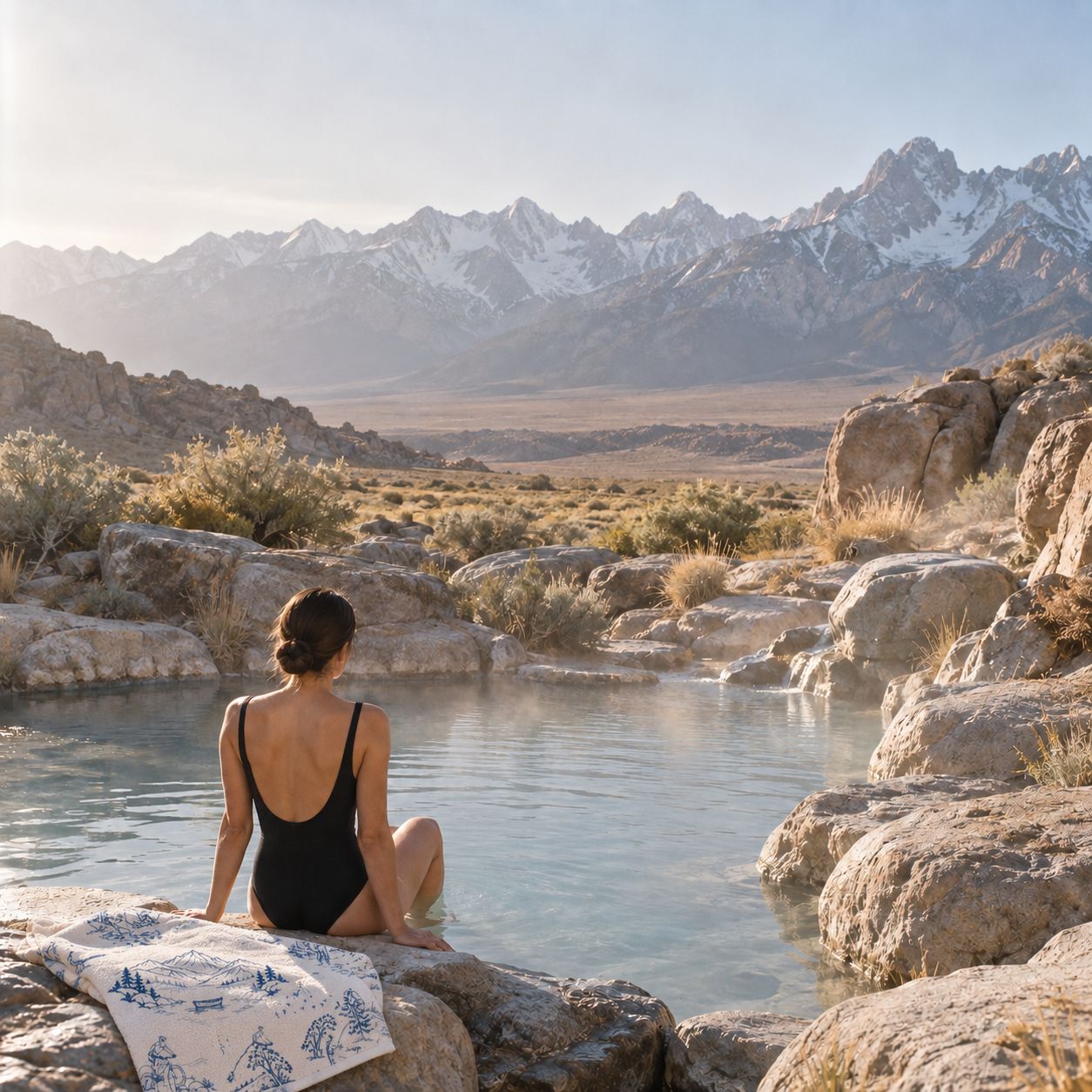 Hot Springs Morning Scene