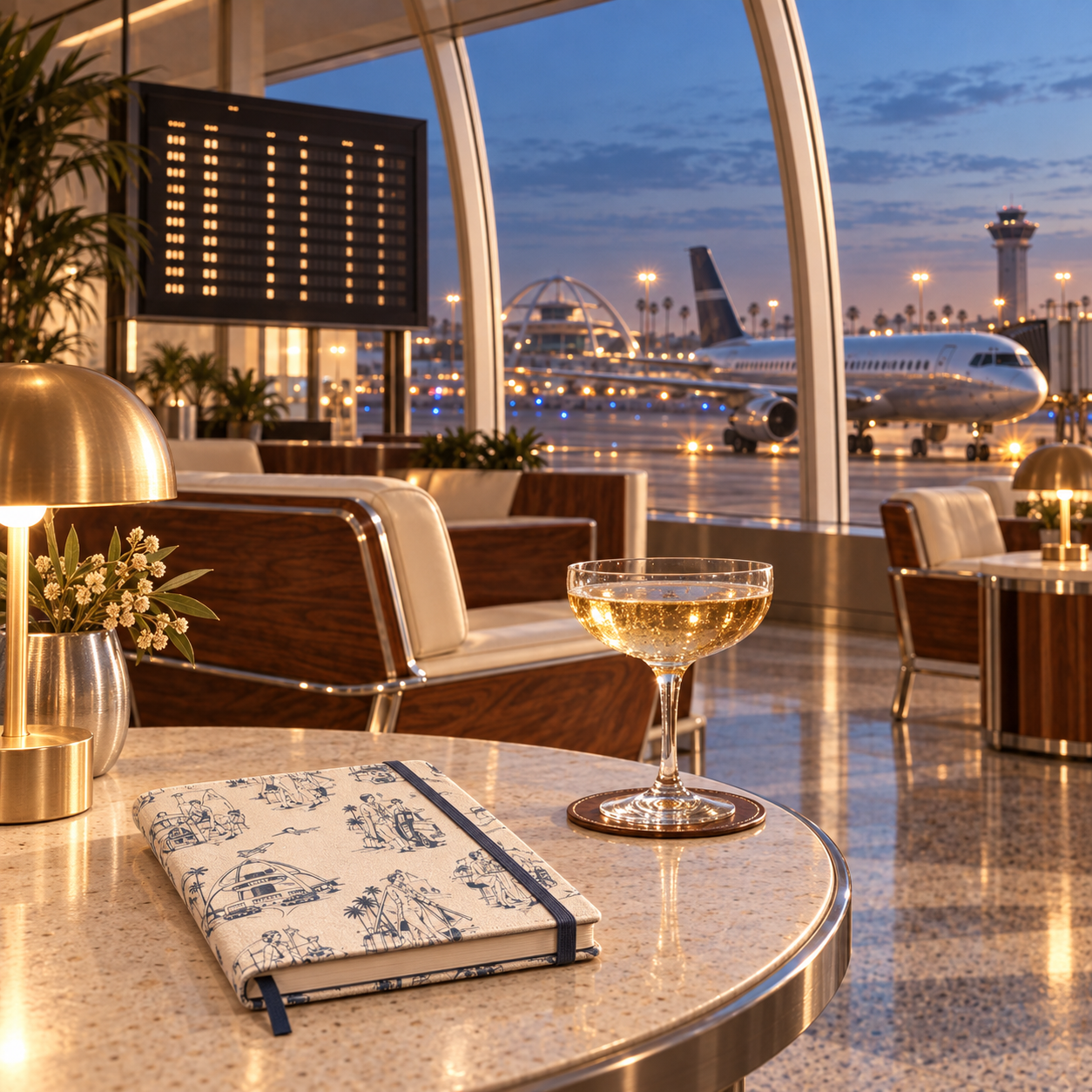 Airport Bar at Dusk