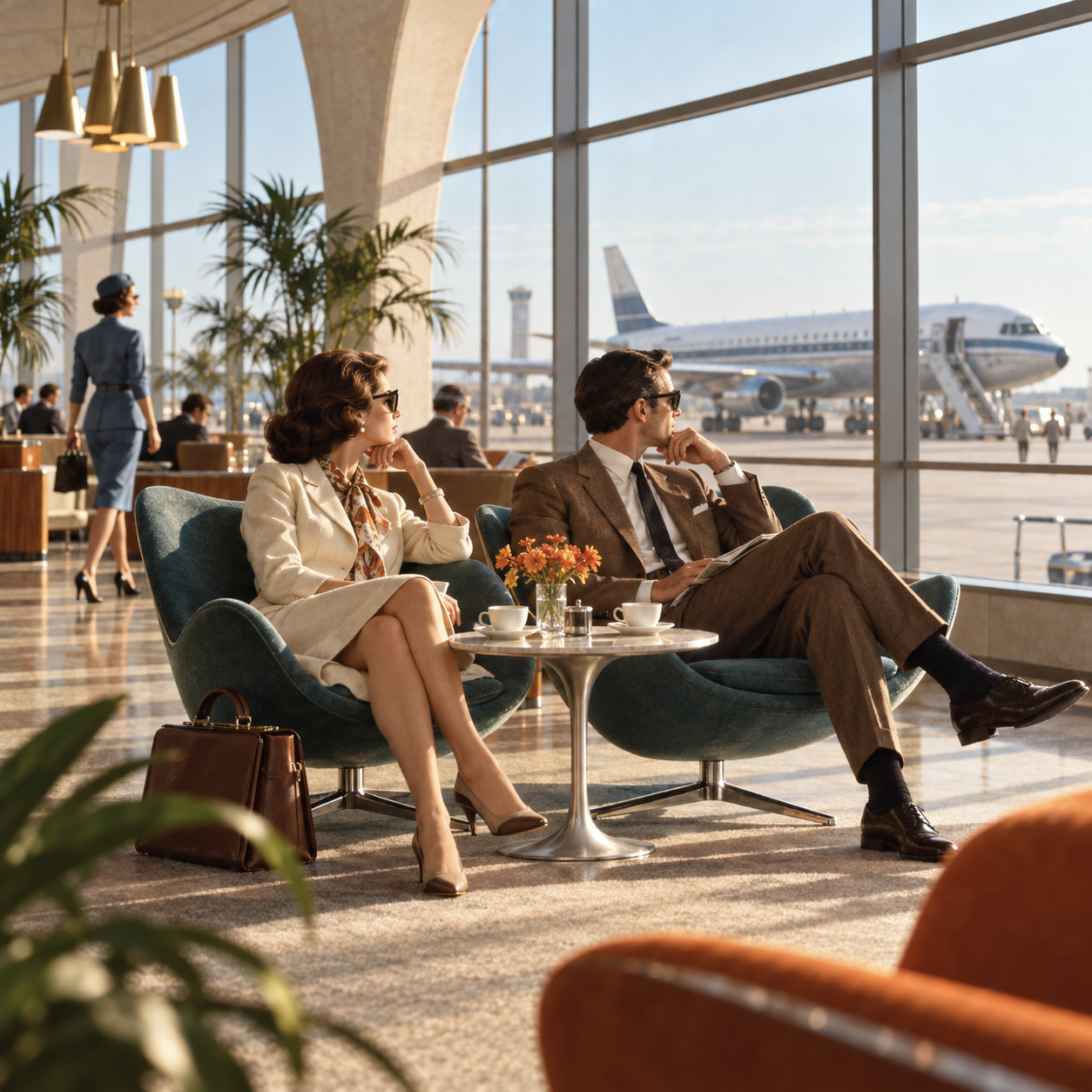 Elegant Airport Lounge