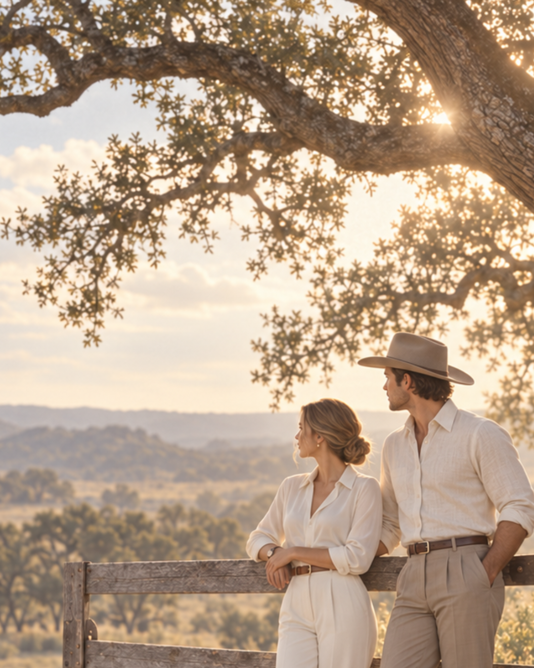 Texas Couple at Sunset