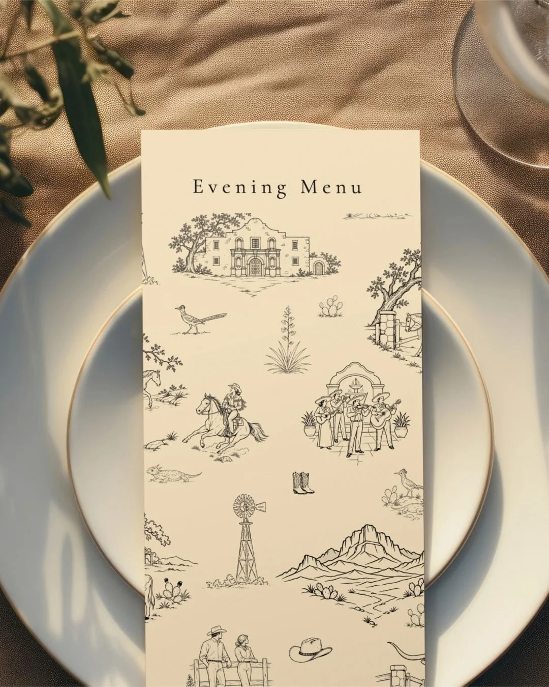 Texas Dinner Menu