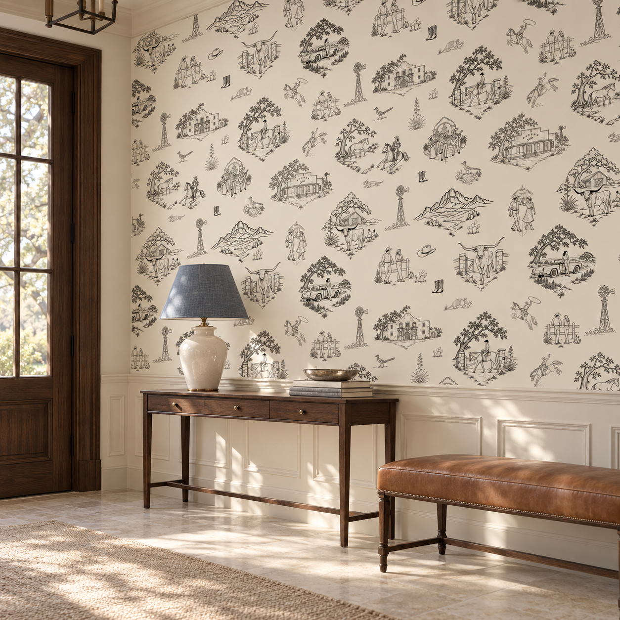 Luxury Texas Toile Entry Hall.png