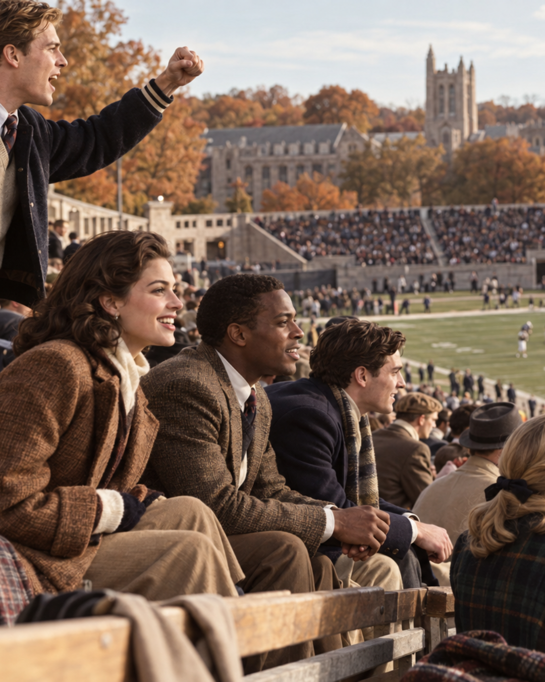 The College Game Day Crowd in the Stands