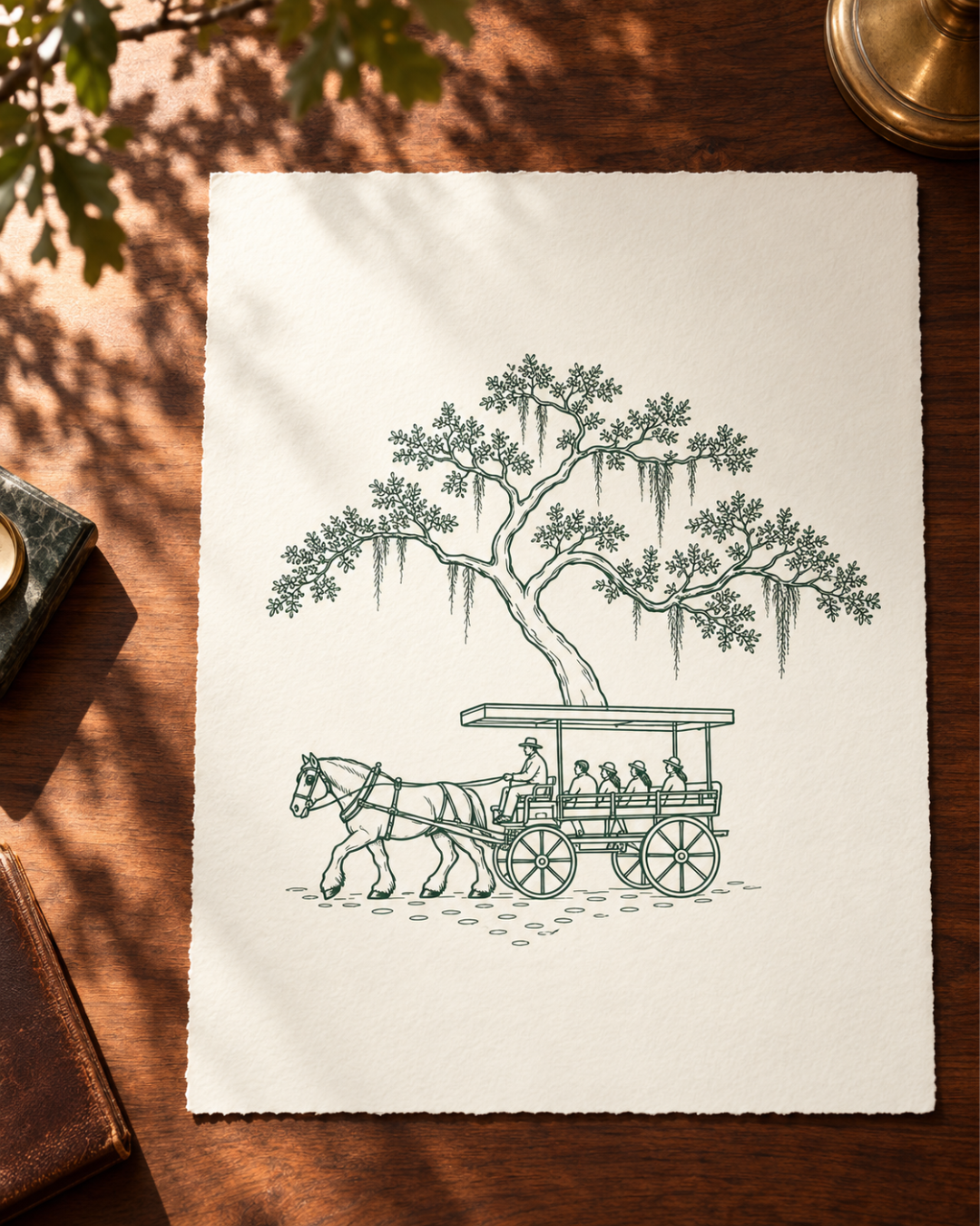Horse and Carriage Sketch