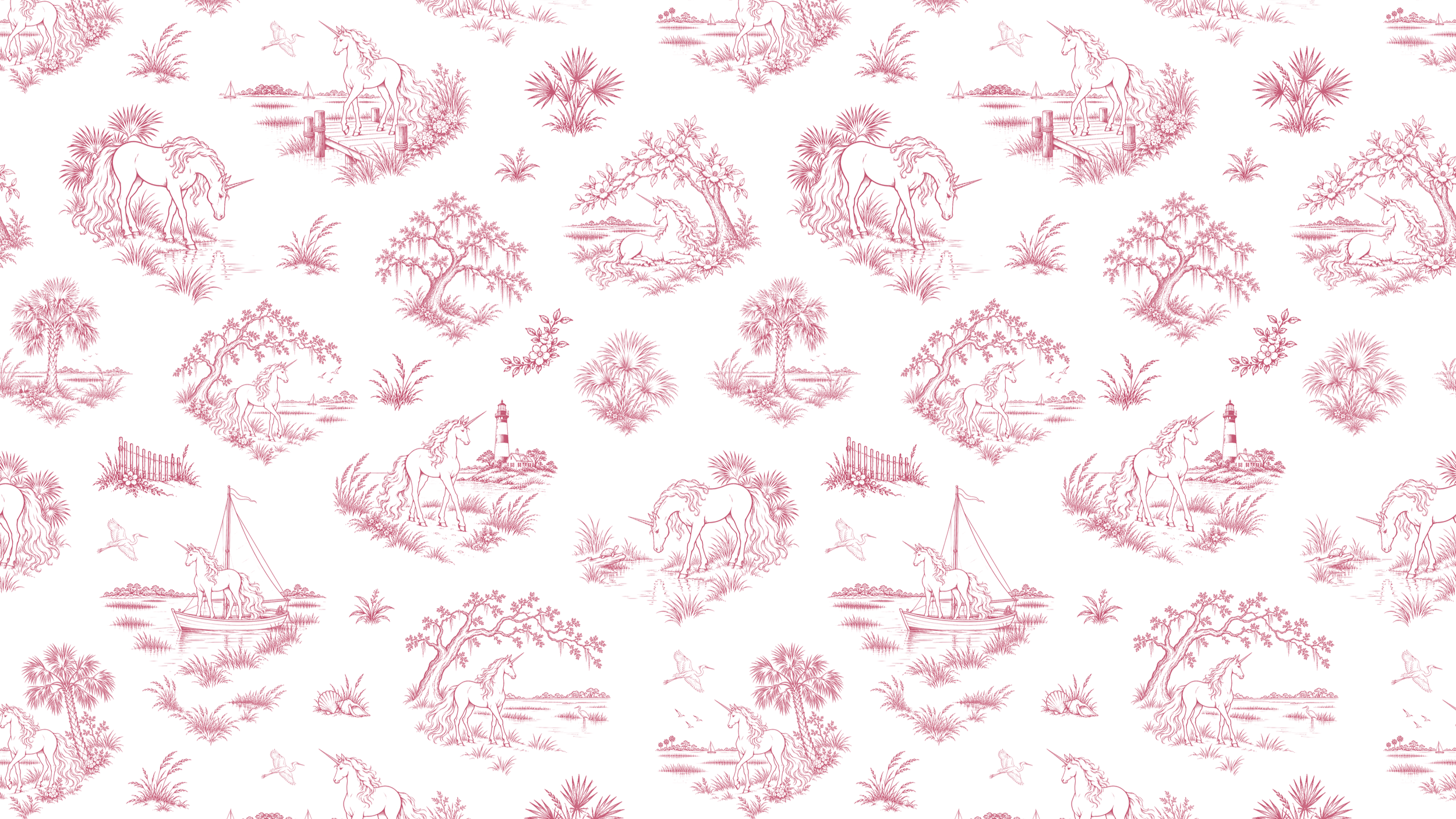 The Lowcountry Unicorns Pattern