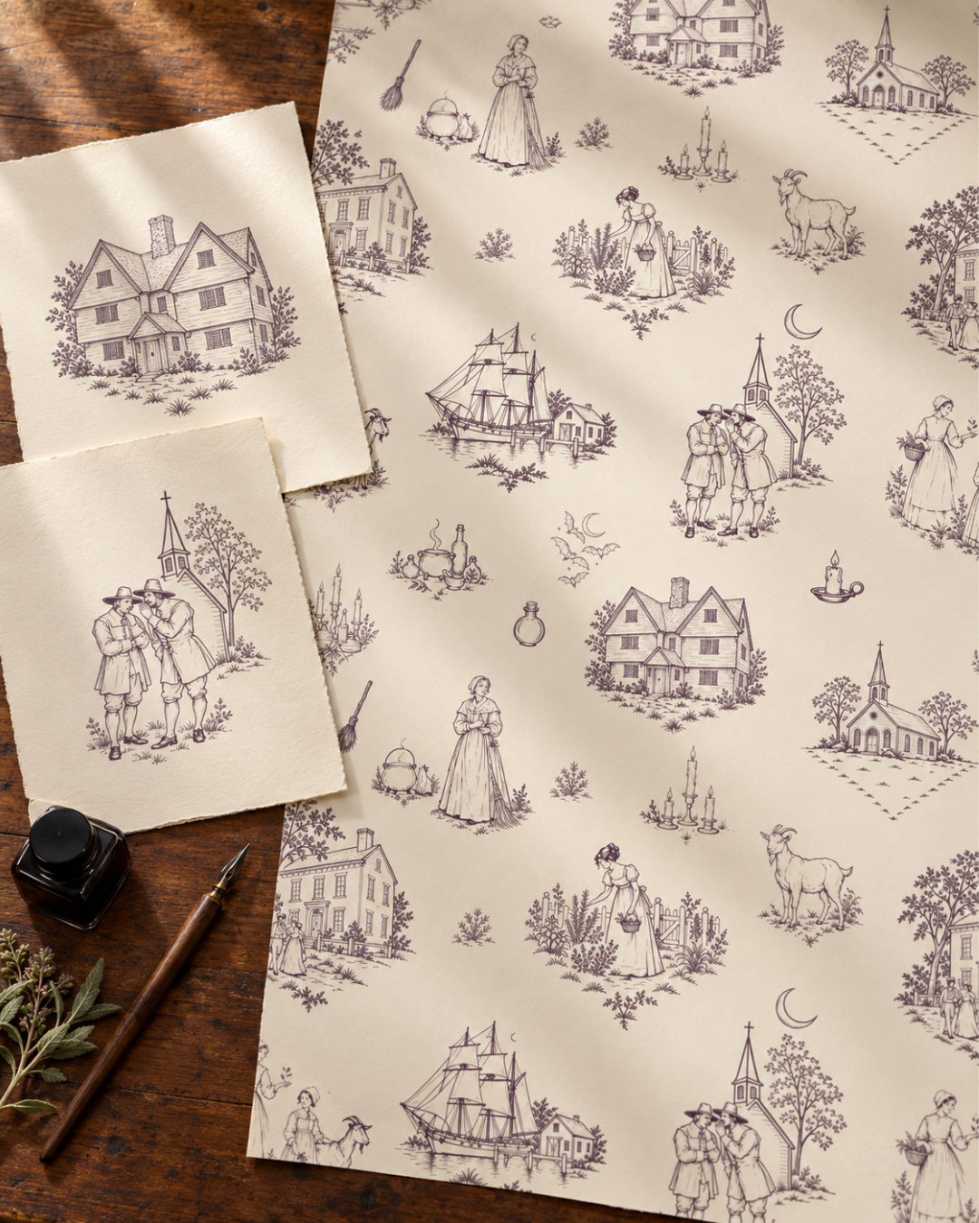 Salem Witches Illustrations