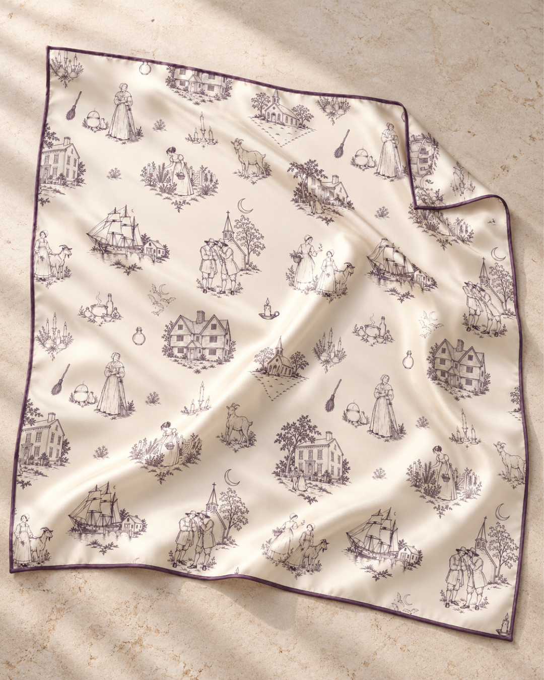 The Salem Witches Toile Scarf