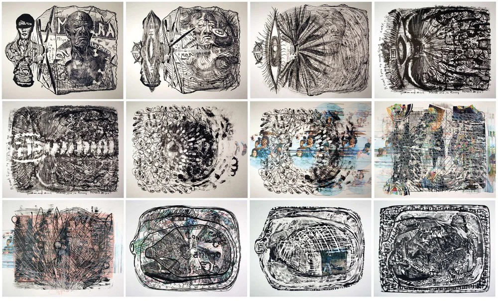 TWELVE ACCLIMATIONS. Lithography, Serigraphy and Digital Media. 22 x 30 each. Edition of three. 2013/14. The works were funded by funded by the Queen's University Fund for Creative Works.