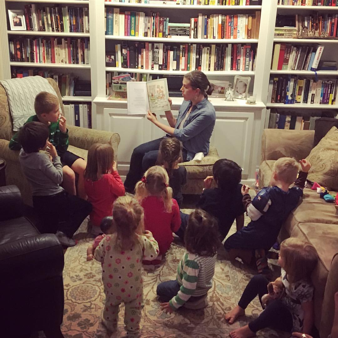 Reading Voyage to the Star Kingdom to some children who've lost baby brothers and sisters.