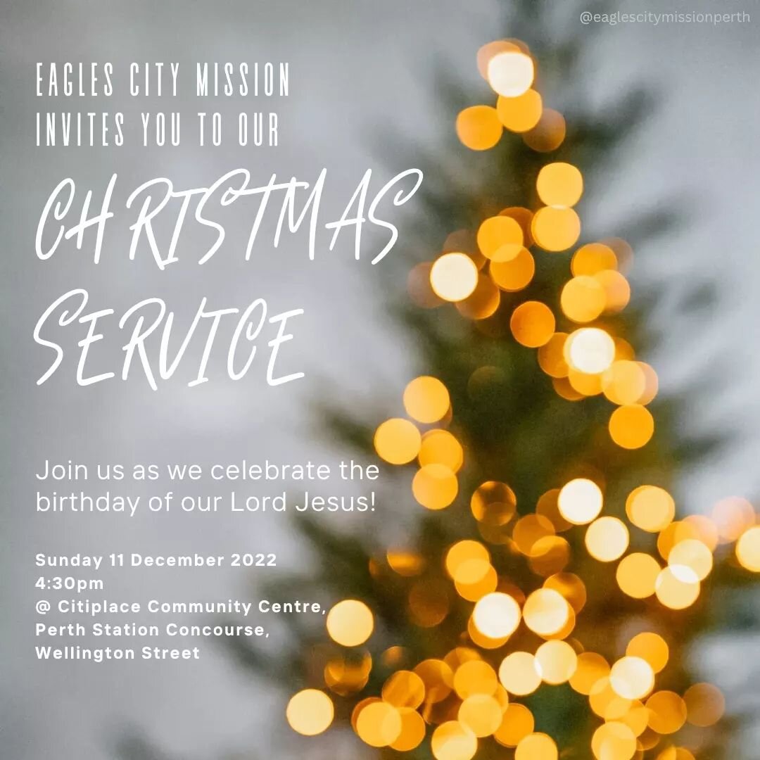 We can't wait to gather as a church to celebrate the birthday of our Lord Jesus ❤

We invite you to join us for our Christmas service for a time of worship, sharing, and fellowship after over a Christmas dinner. &nbsp;There will be kids' activities d