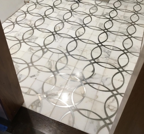 Custom Marble Mosaic in Brookline