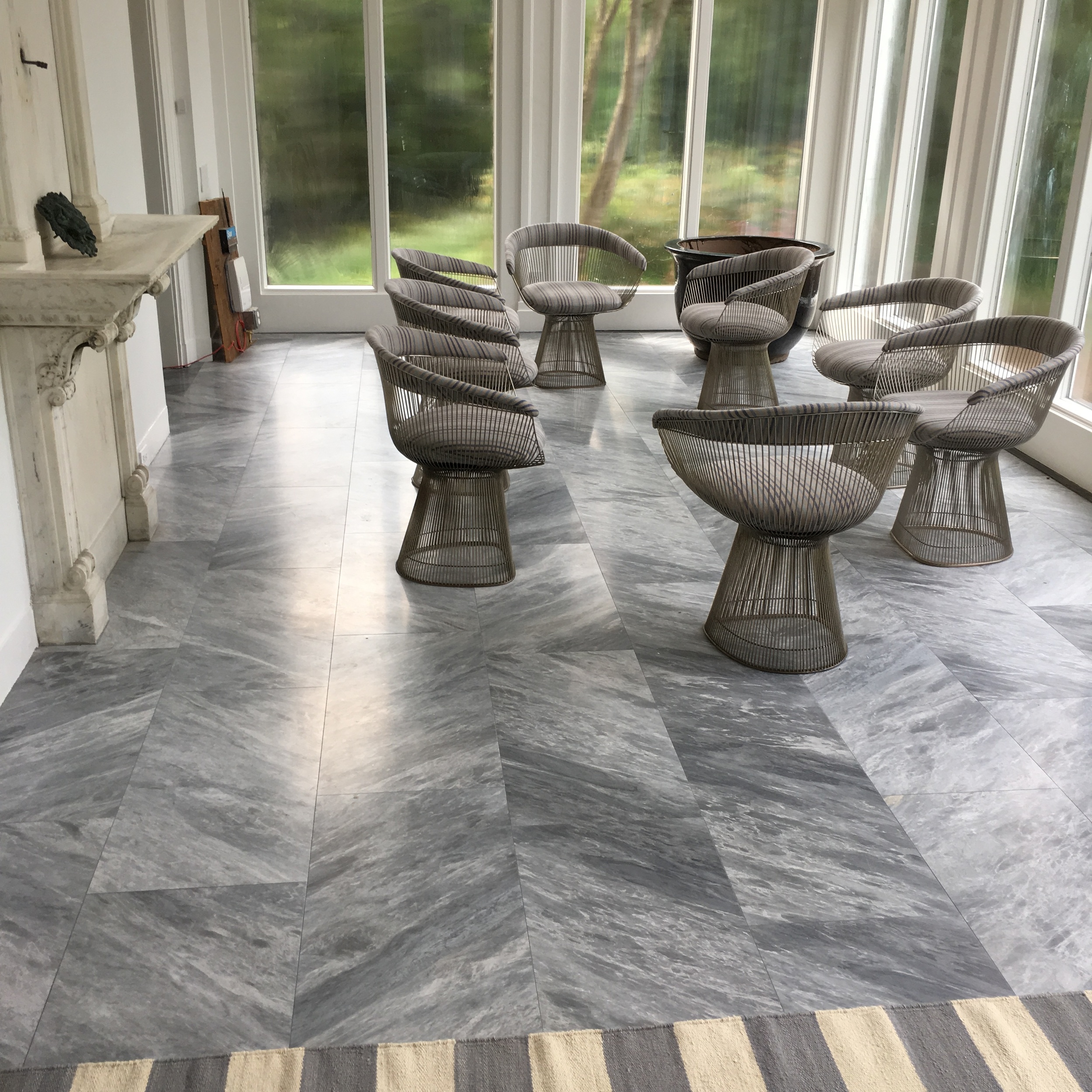 Large Marble Tiled Sunroom