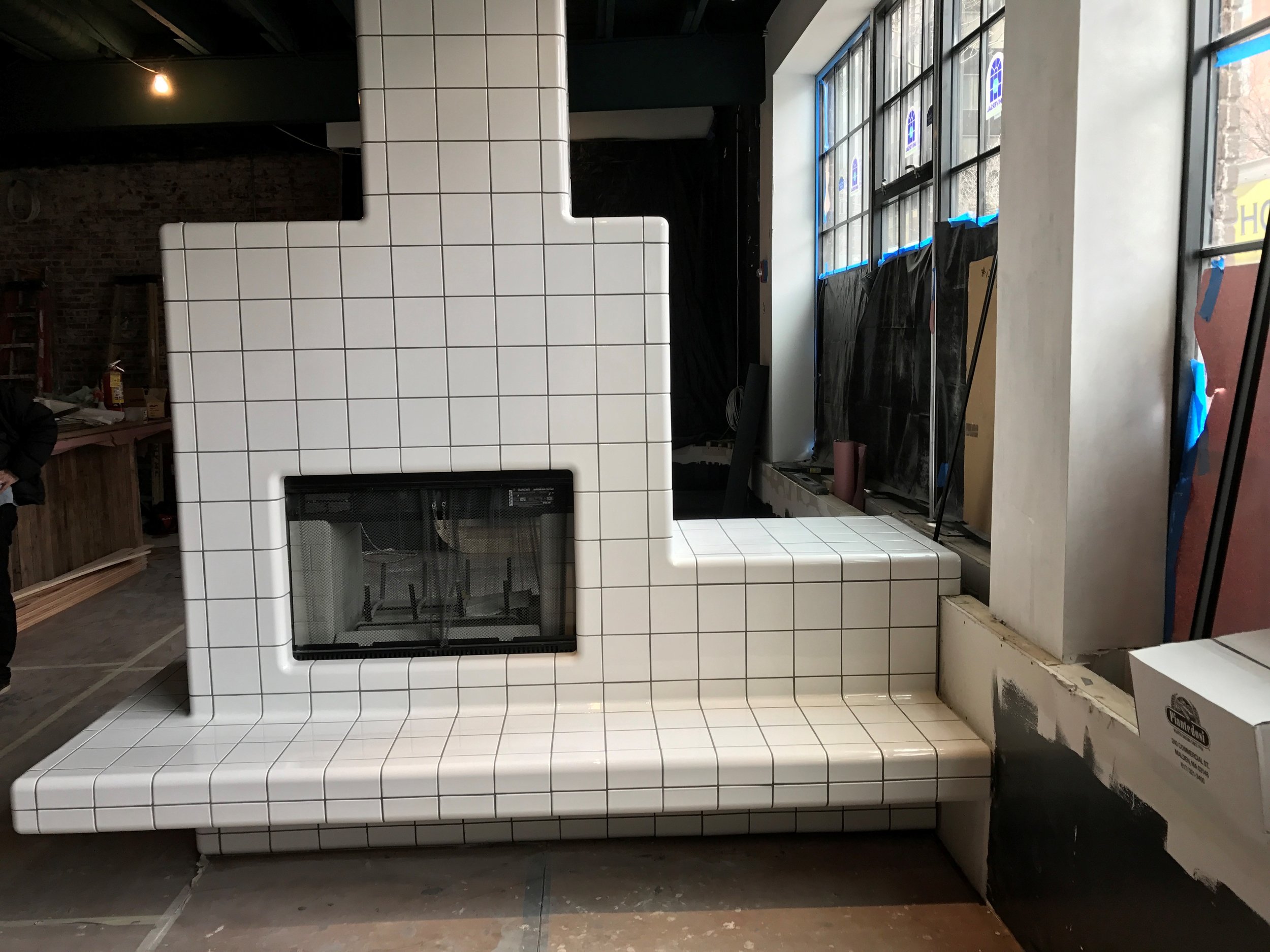 Fireplace - D-tile from Netherlands