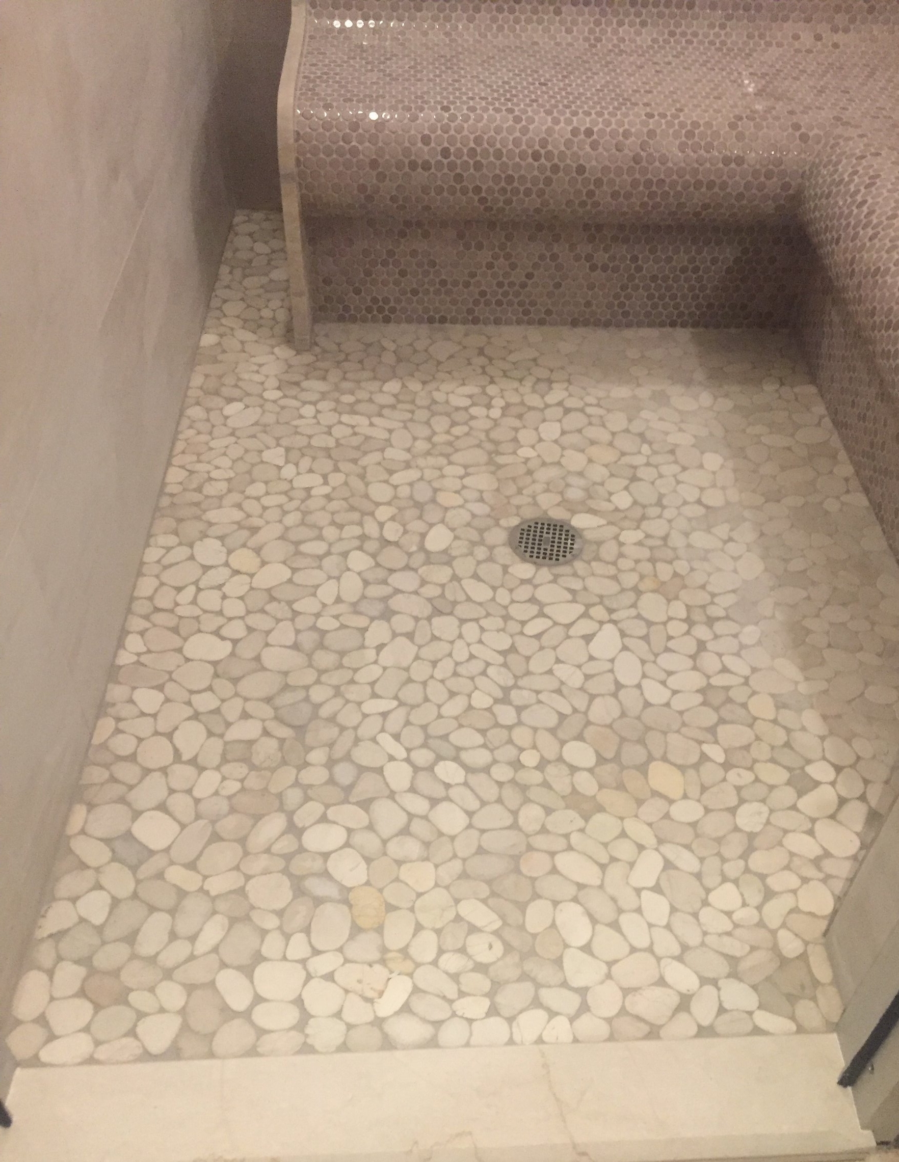 Penny mosaics - Steam shower