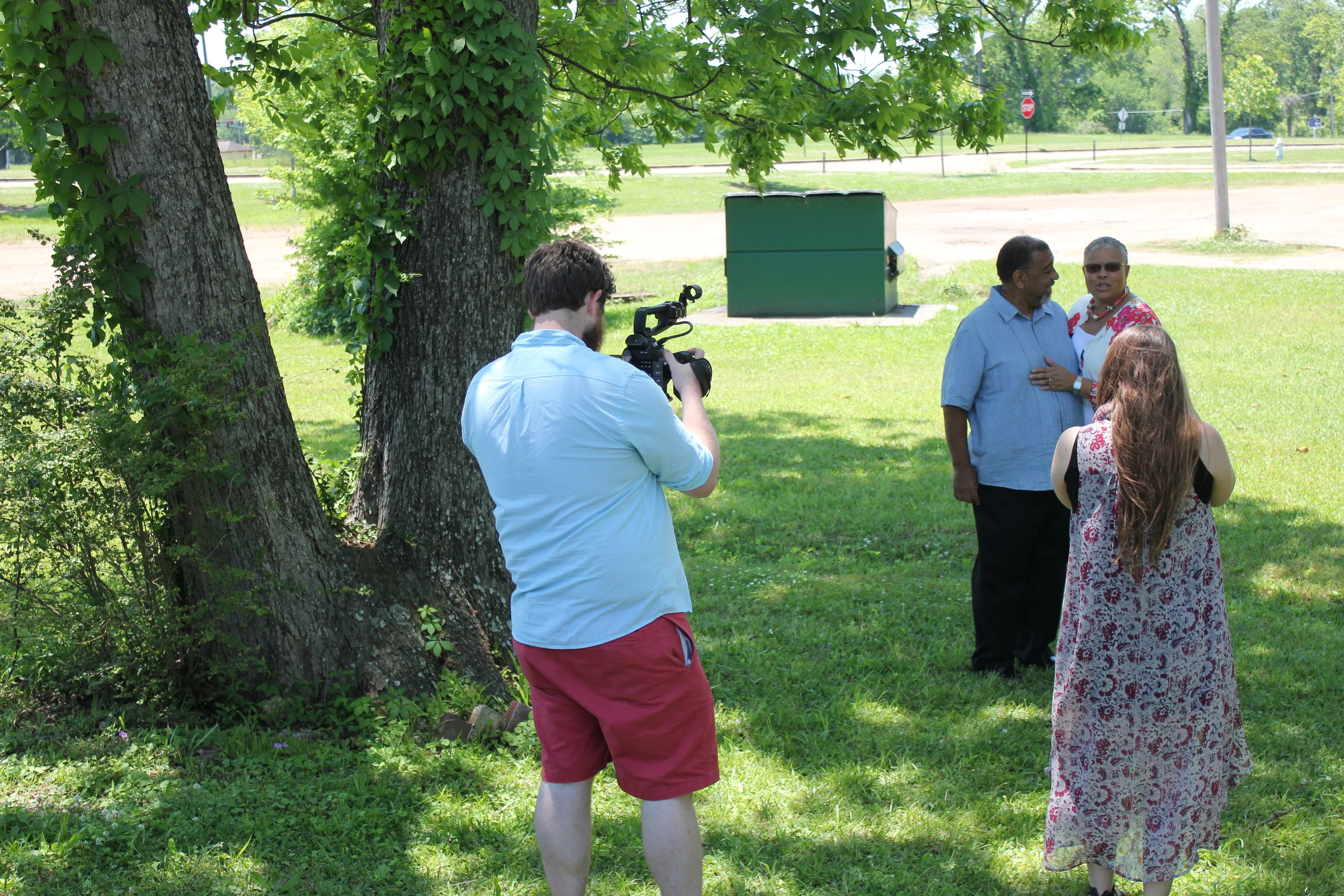 Behind the Scenes Photo from Mother's Day by our amazing sister, Kesi Mac.