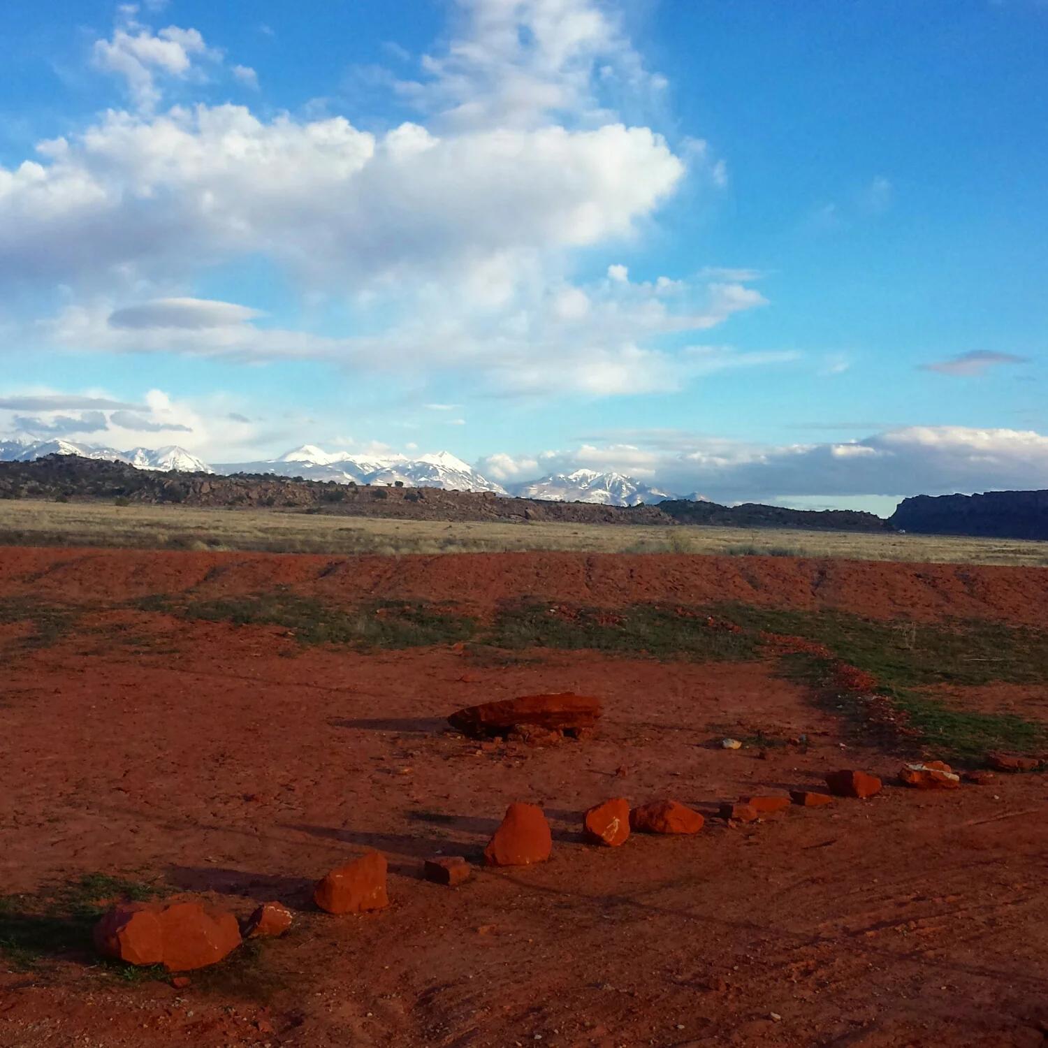Moab, Utah showing off a little desert with a little snow. Photo: Brian