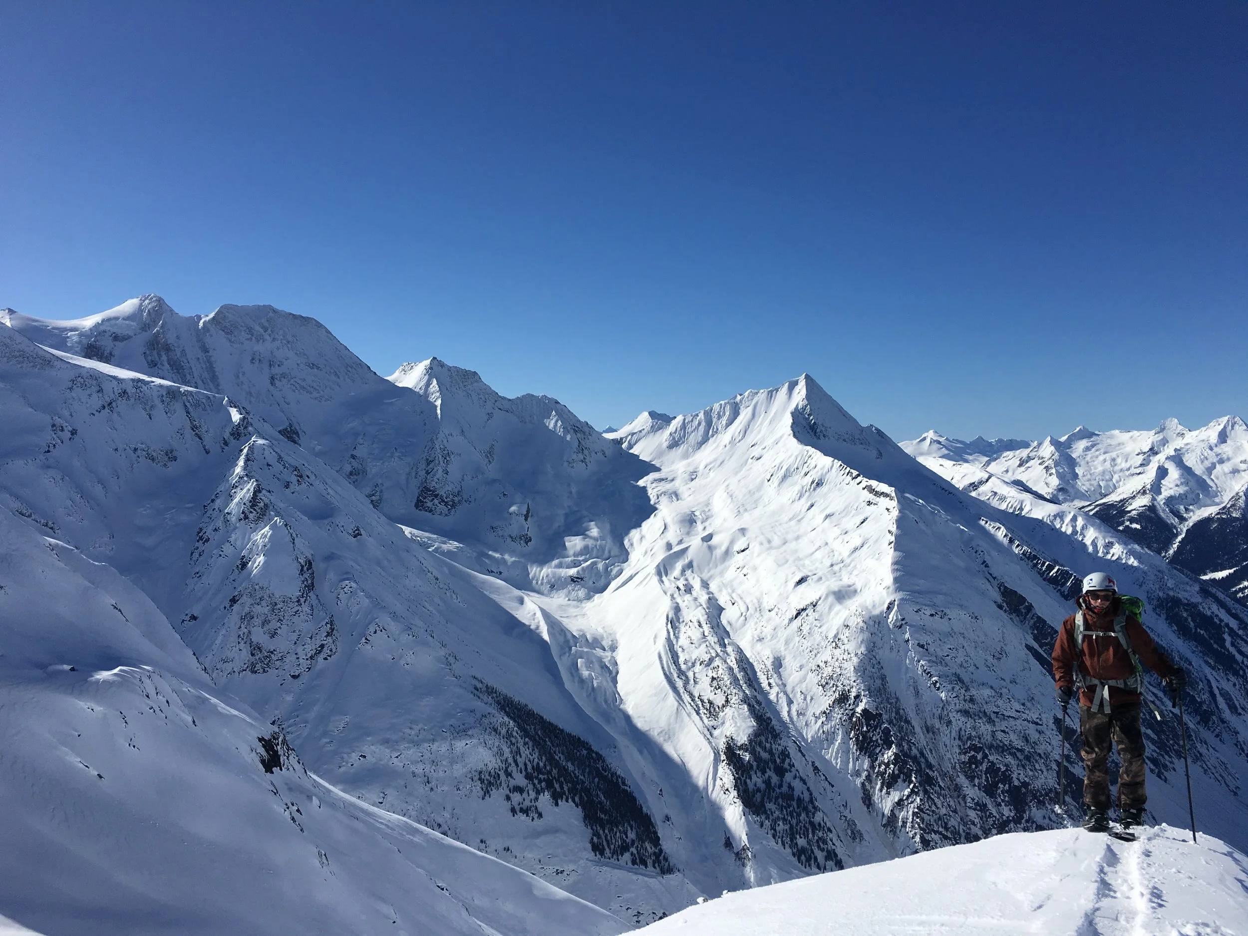 Looking over Asulkan Pass, Third lap and more to come. Photo: Zach Husted