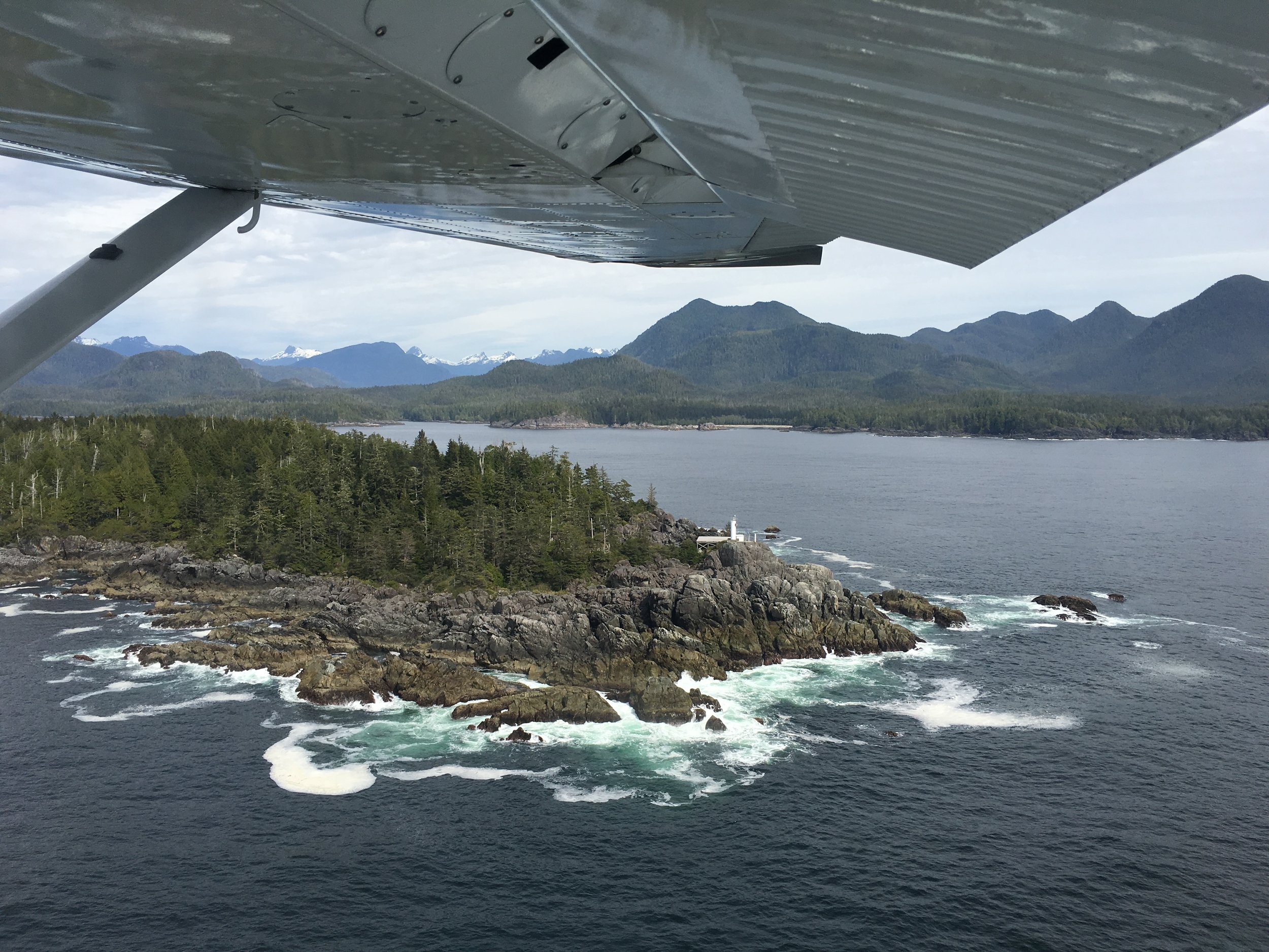 Entering Clayoquot sound by float plane Photo: Zach Husted