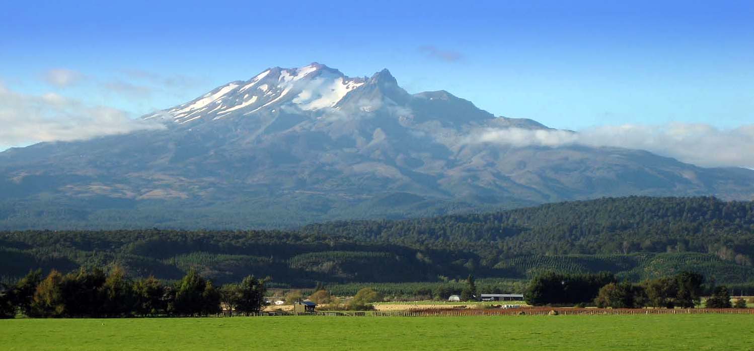 Mt. Ruapehu in the distance