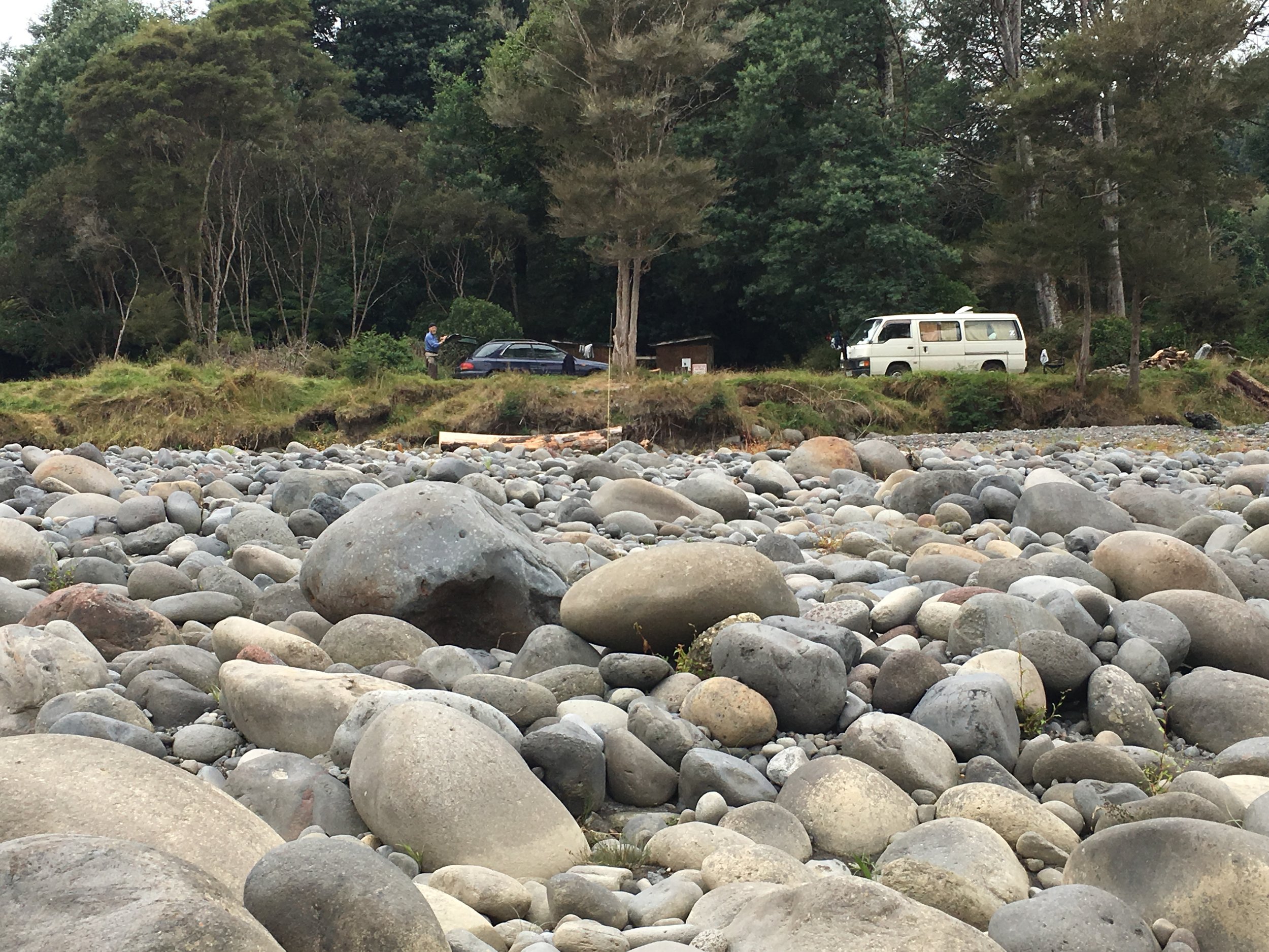 This would be our camp alongside the river for the next week. 