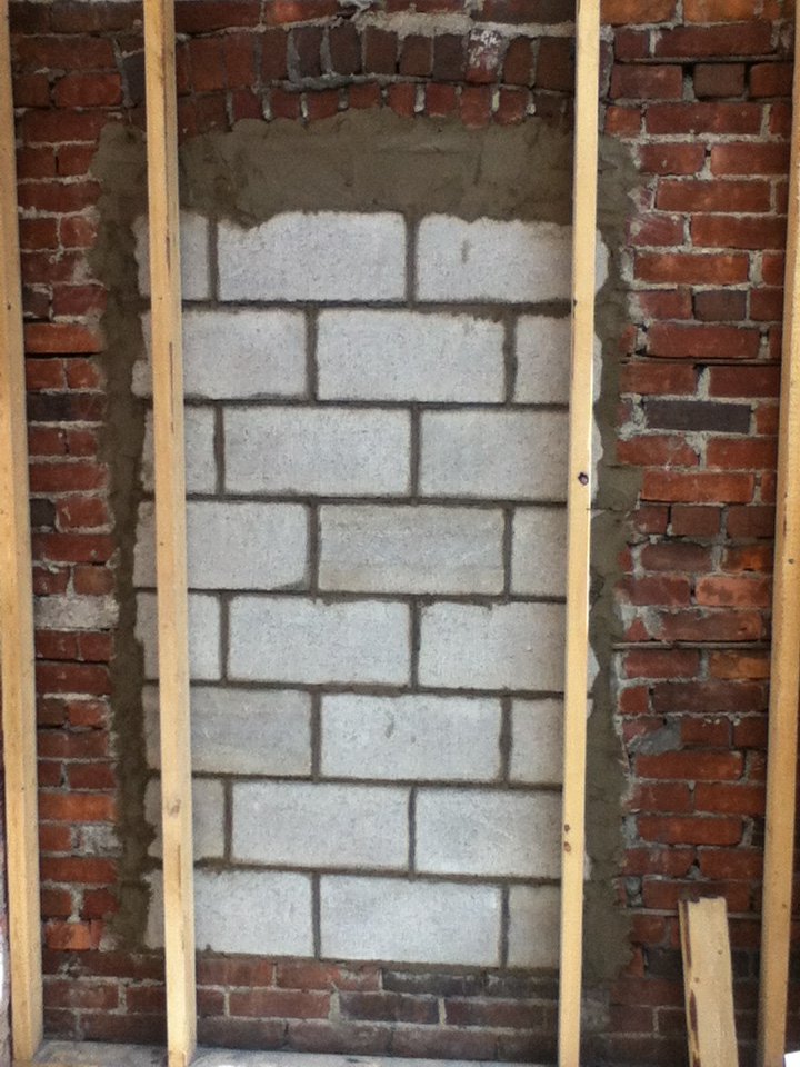 Filling in Window in Double Brick Home