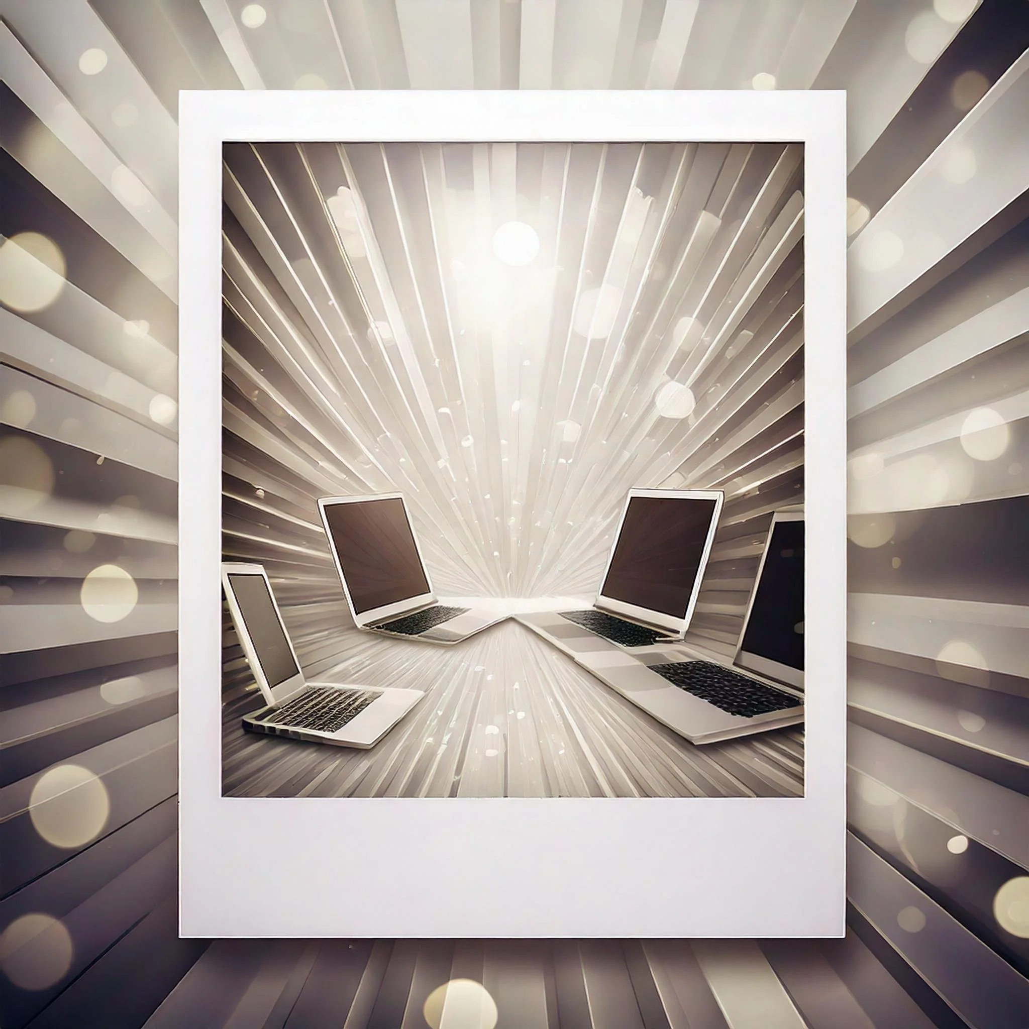 Firefly laptops in a white polaroid photo frame bokeh 69951.jpg