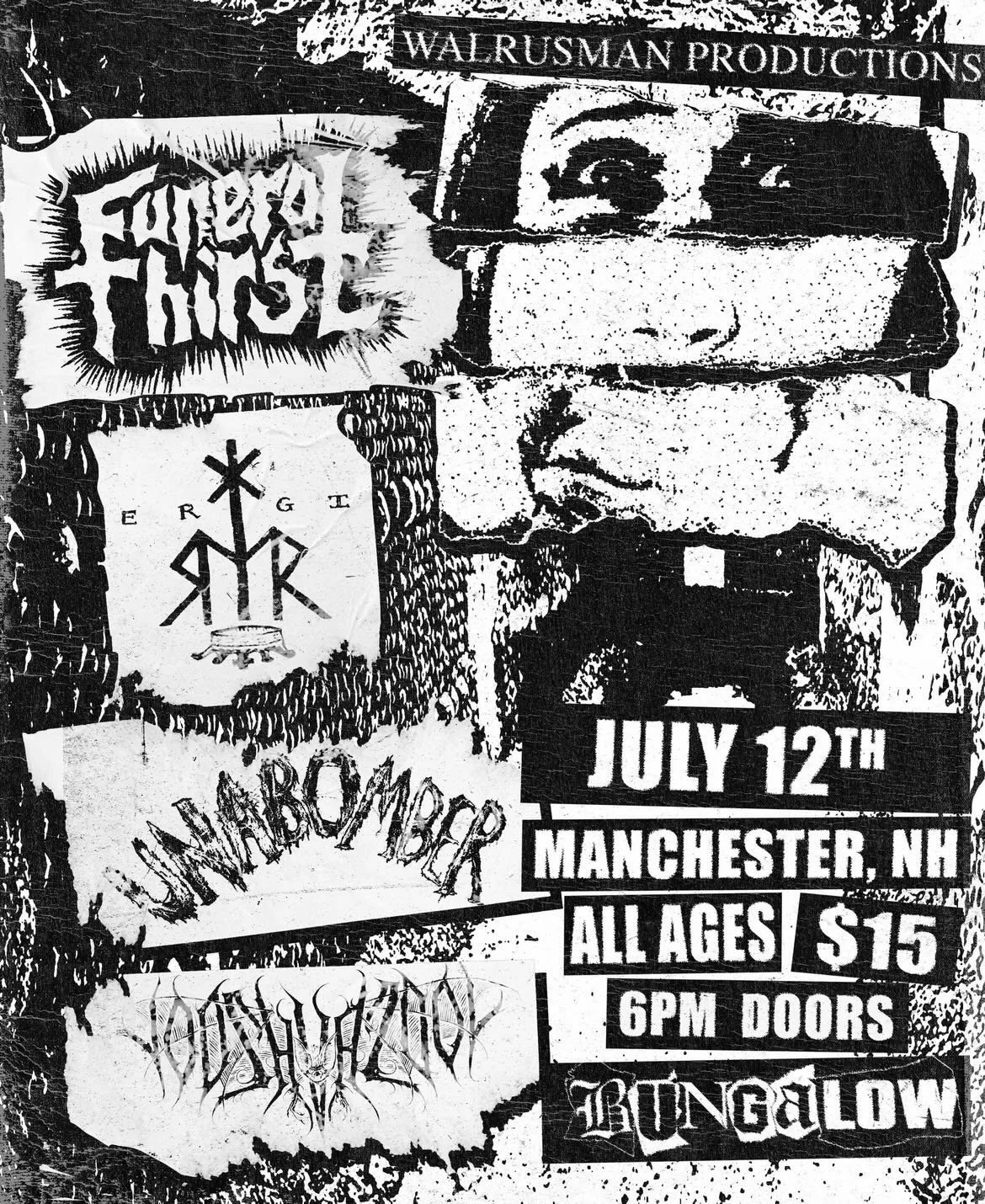 ERGI / FUNERAL THIRST / VOOSHVAZOOL / UNABOMBER