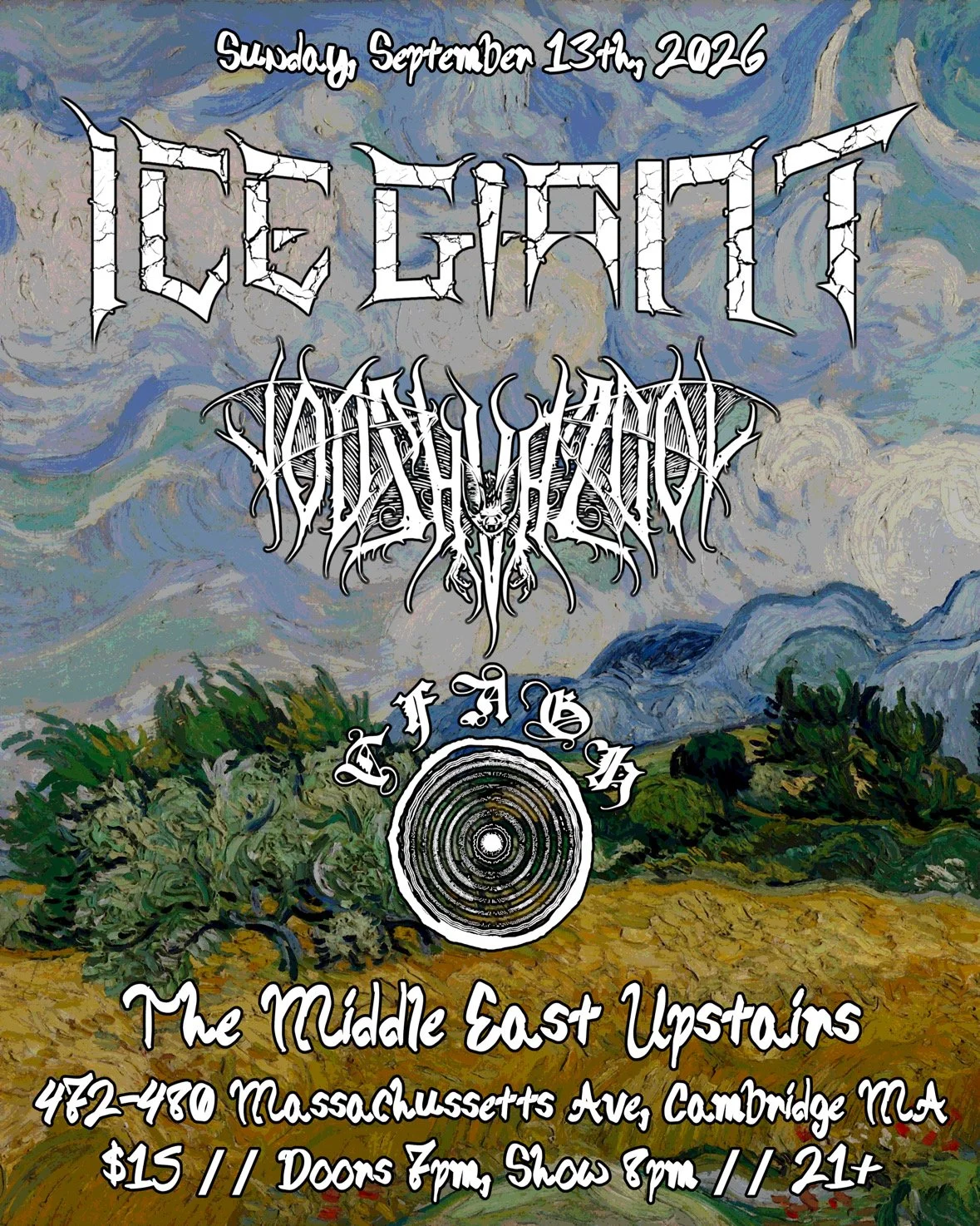 ICE GIANT / VOOSHVAZOOL / TEARS FROM A GRIEVING HEART