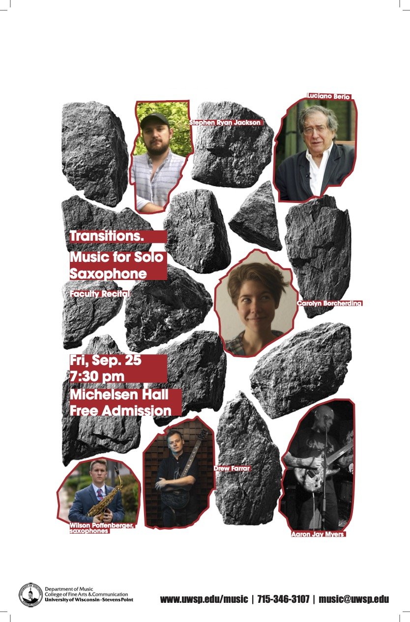 TRANSITIONS - WILSON POFFENBERGER FACULTY RECITAL - UWSP