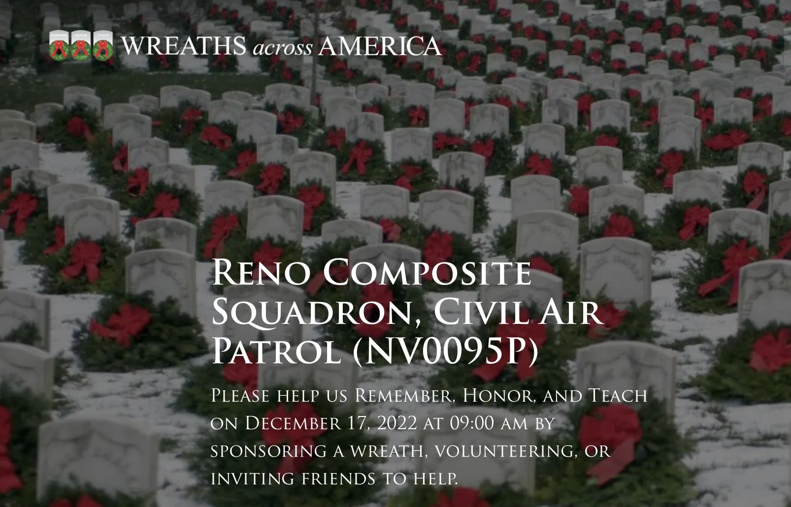 Wreath Laying Ceremony at Fernley Memorial Cemetary