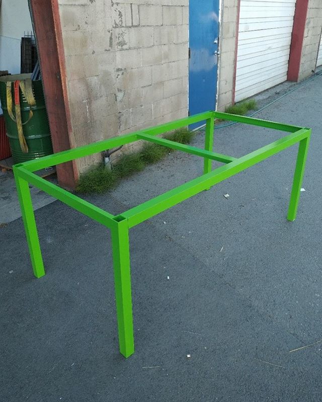 Backyard dining table frame complete ✅
.
.
. #design #vancouver #metalwork #furniture #custombuild #woodworking