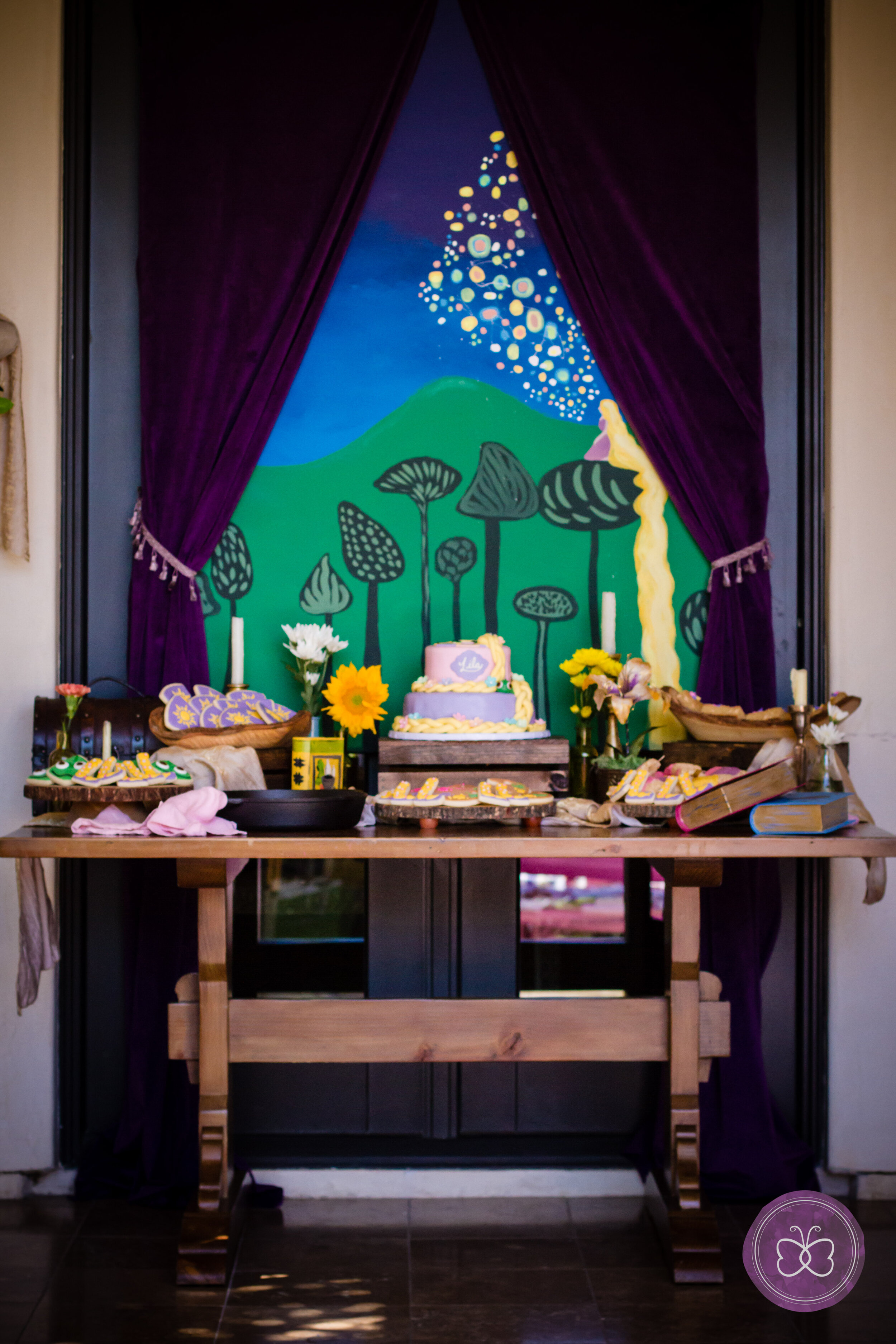 Lila's Rustic Tangled Party — Papillons Entertainment + Events