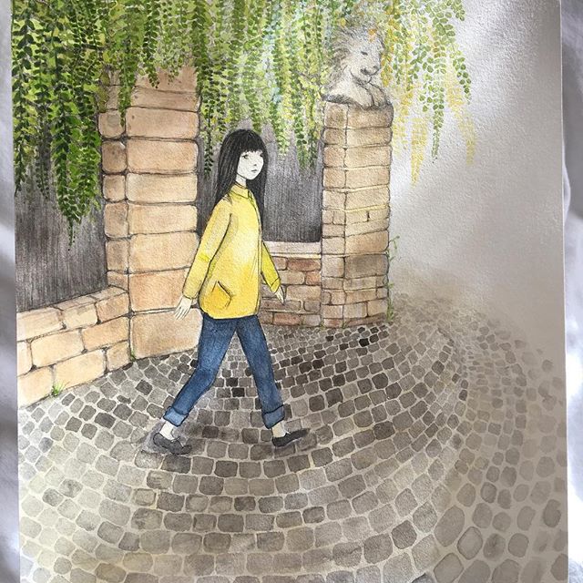 Two new original paintings for sale!
The first is Sonder, a young woman with long dark hair walks past St David’s Park, it is Autumn and she wears a yellow coat, sonder is a word that explains the poignant moment we realise that everyone has a life as vivid, complex and real as our own. This painting is A4 size in pen and water colour and is $330.
The second painting is a young woman leaves a castle, striding out in winter clothes to hunt with a bow and arrow, the painting is called “the hunter” she is responsible, grounded and aware. She works to feed her tribe and is accompanied by a herd of reindeer dressed in festive clothes, they symbolise her tribe and the joy she feels in caring for her community. The painting is A4 in watercolour and pen and is $330, and both will be available through my website tonight.
THANK YOU ✨