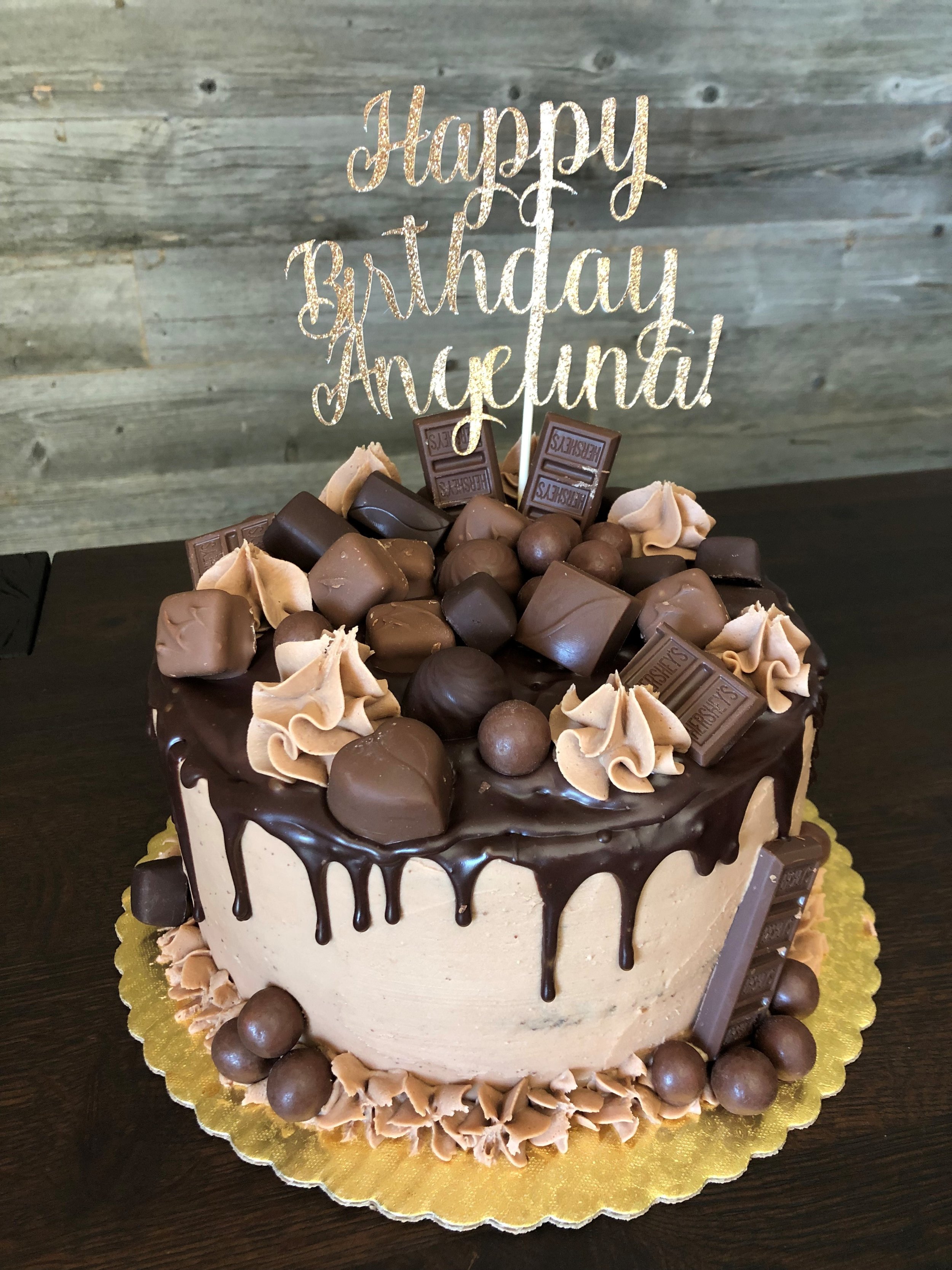 Chocolate cake with chocolate decorations.jpg