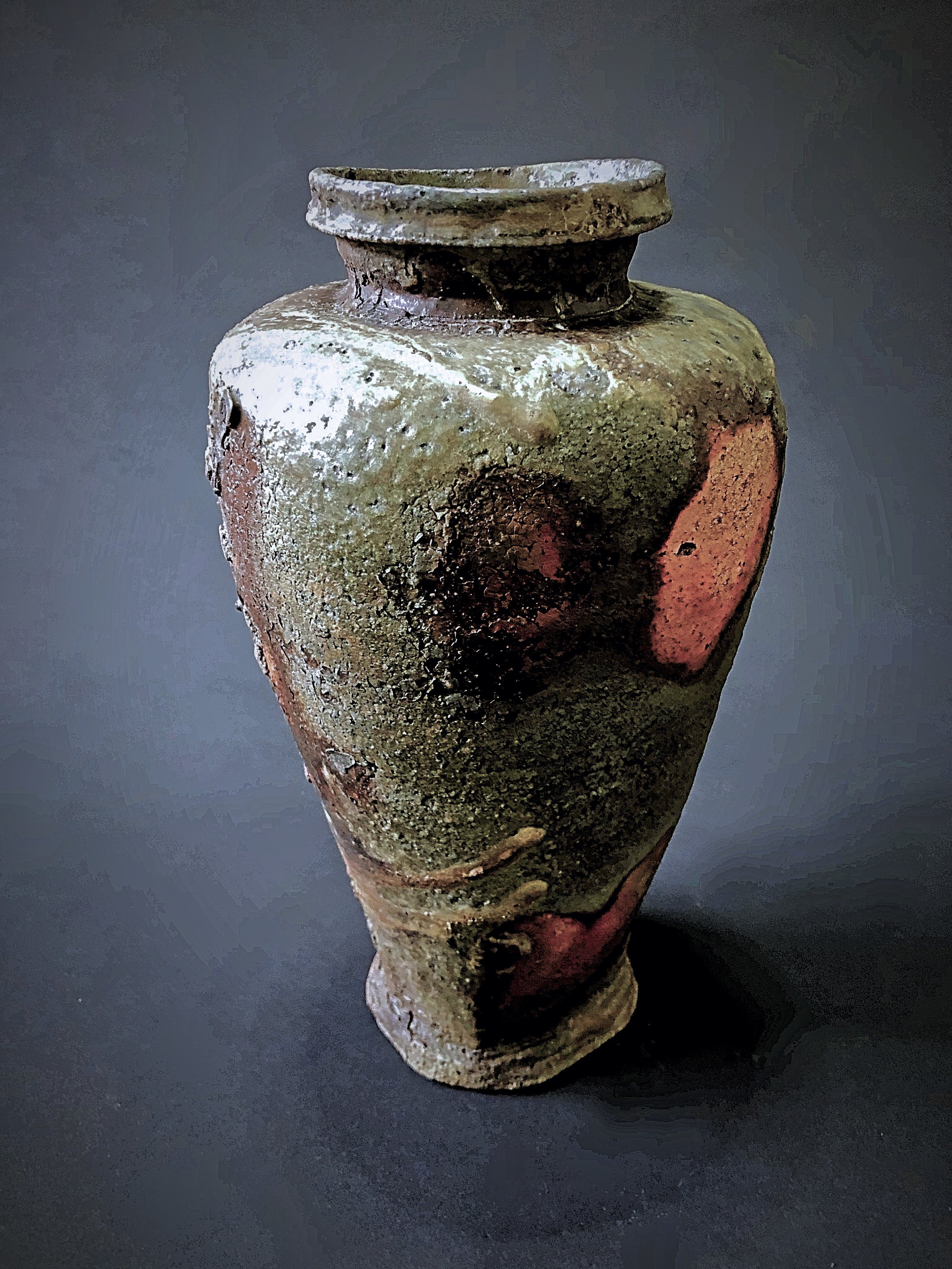 Kirk Winter, 'Natural ash vase', 2018, stoneware, H. 33 D. 20cm