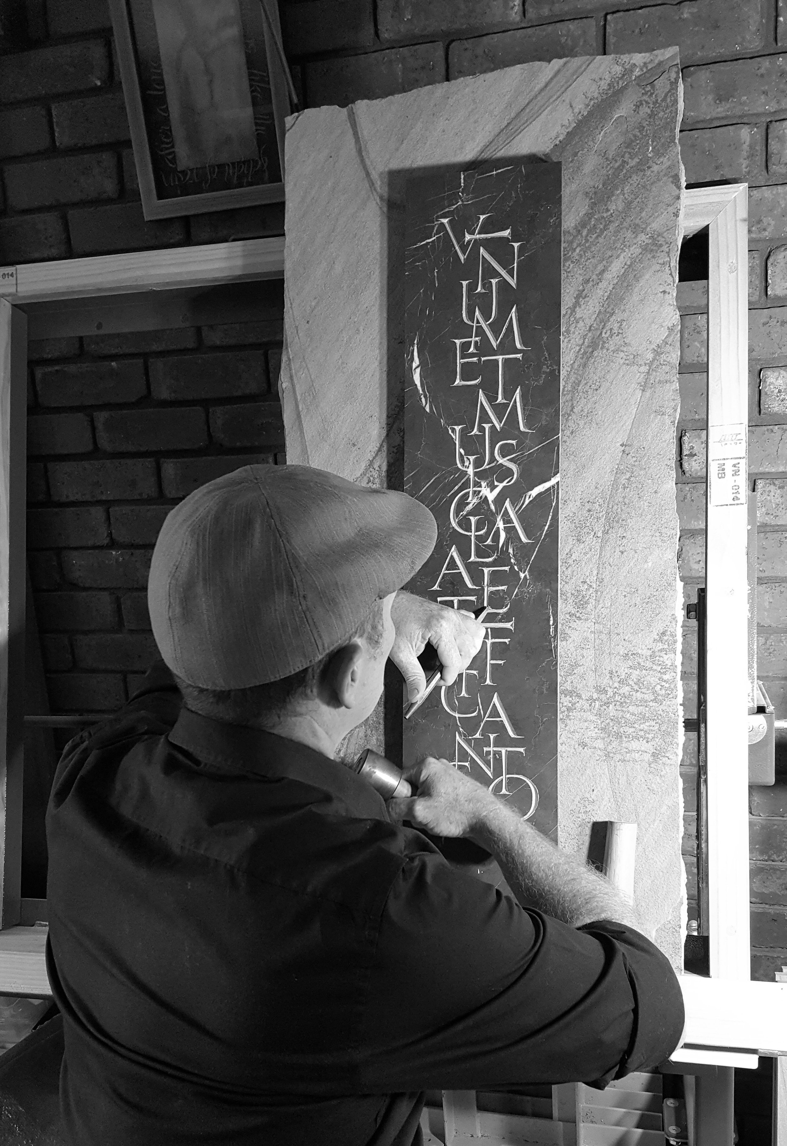 EXHIBITION: Calliglyphs: Calligraphy Hand Carved in Stone | Greg Hanlon