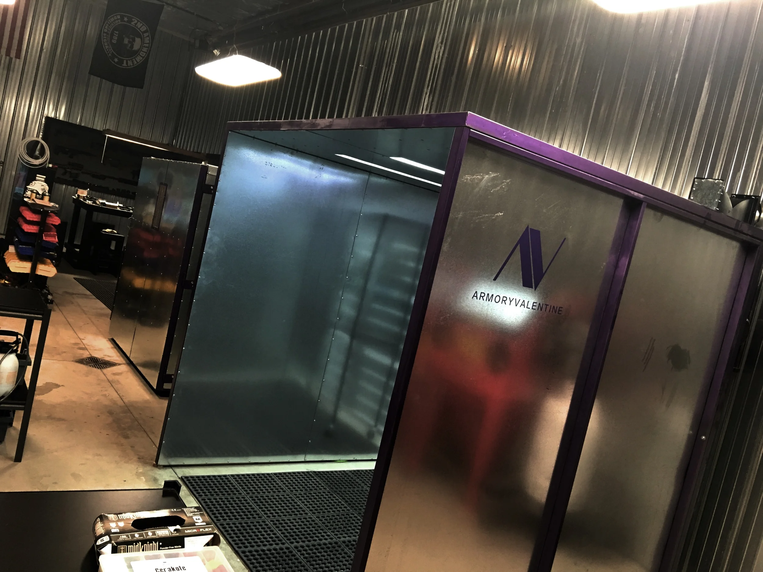 AV spray booth