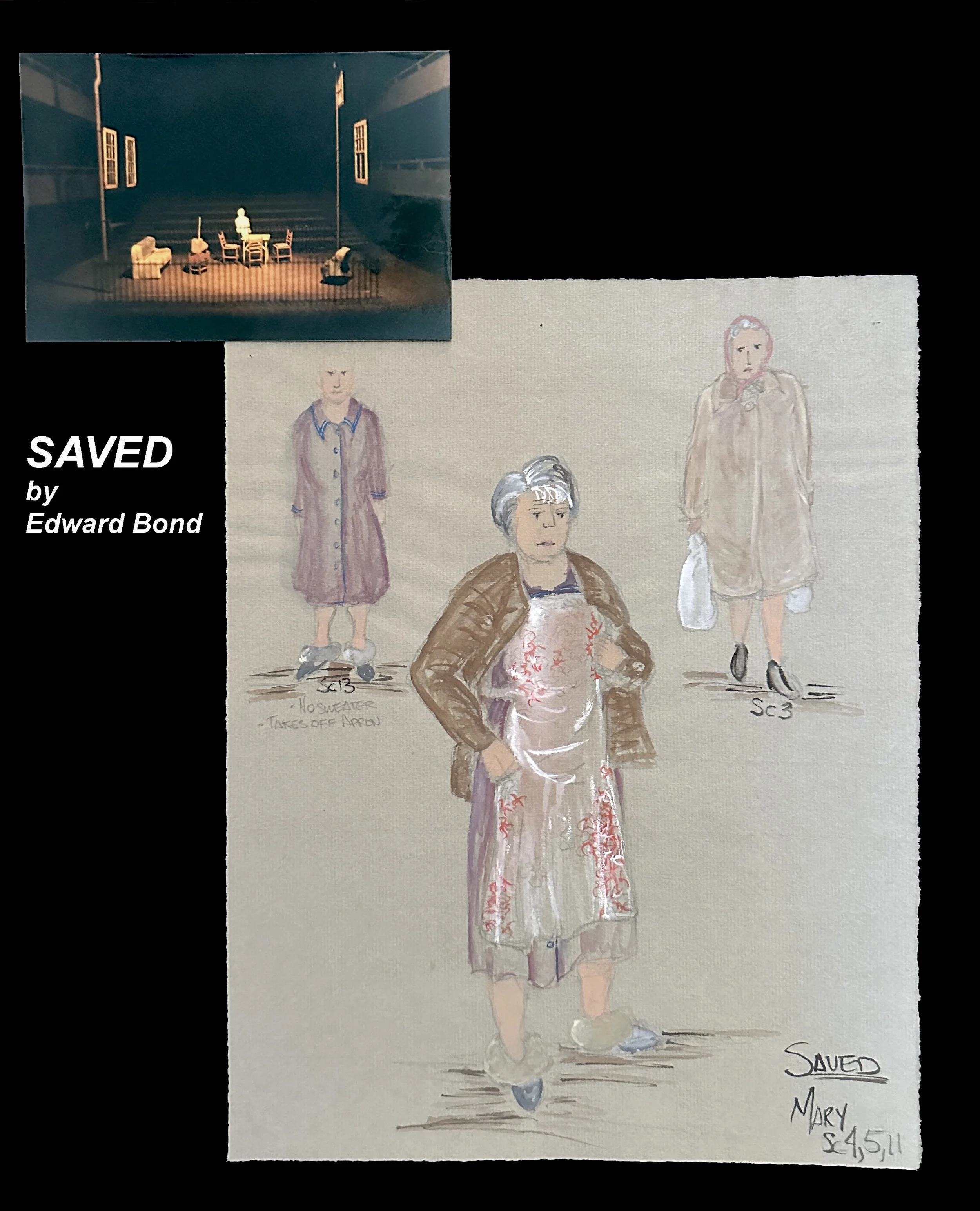 SAVED by Edward Bond (scenic and costume design) "Mary"