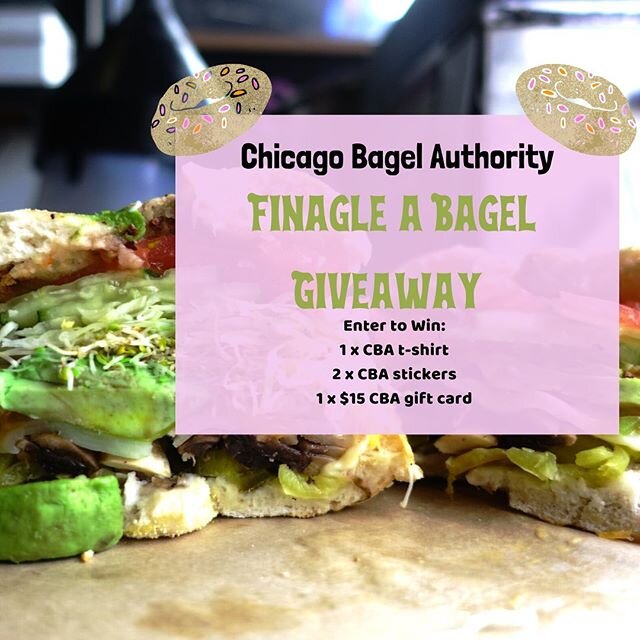 Who&rsquo;s ready to win some CBA merch? CBA&rsquo;s Finagle a Bagel Giveaway starts right now! To enter: 
1) Must follow eatcba on Instagram 
2) Tag 2 CBA fanatics in a comment below

All who comment will enter a drawing. Accepting giveaways entries