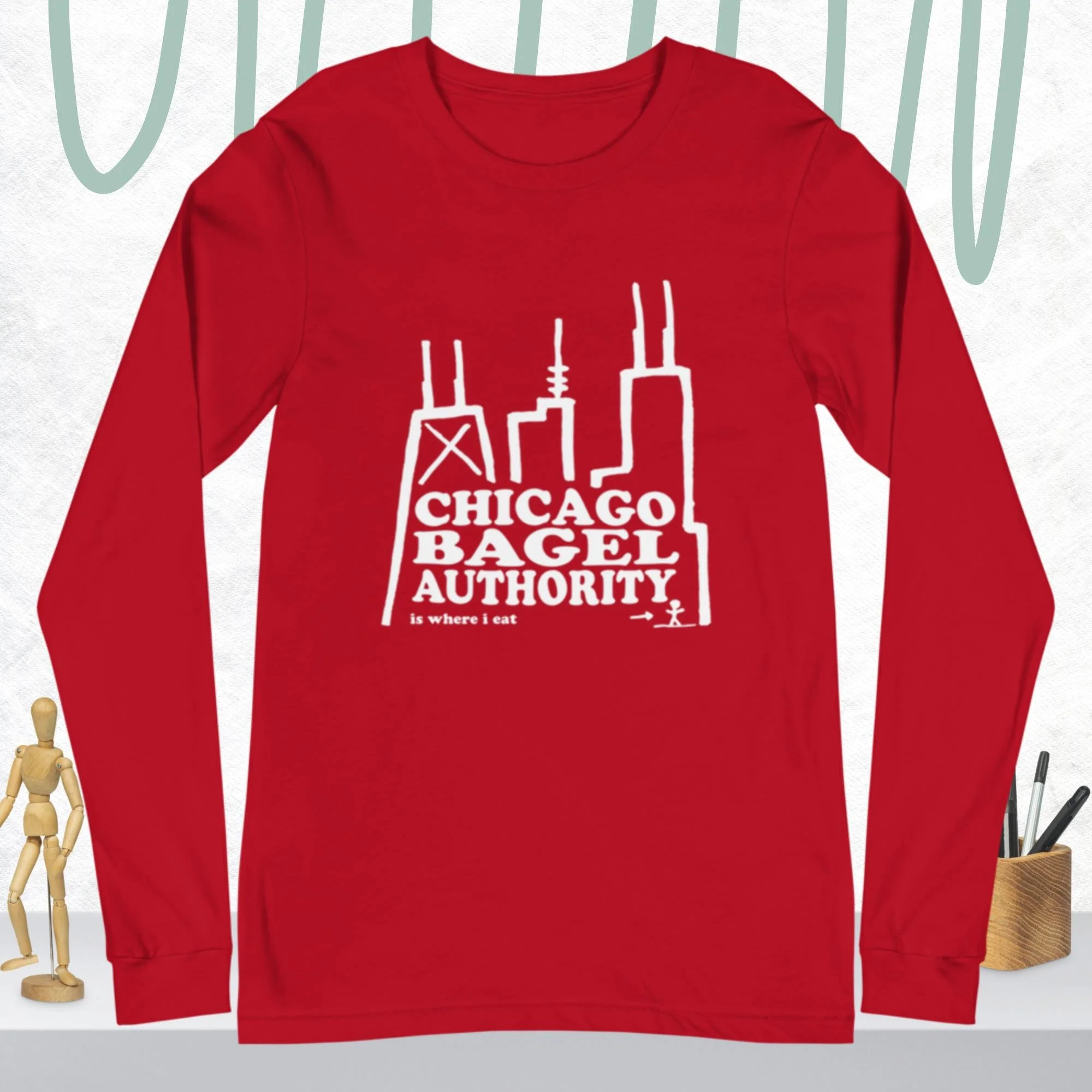 Chiiiibag Long Sleeve T チー カットソー unisex-long-sleeve-tee-red-